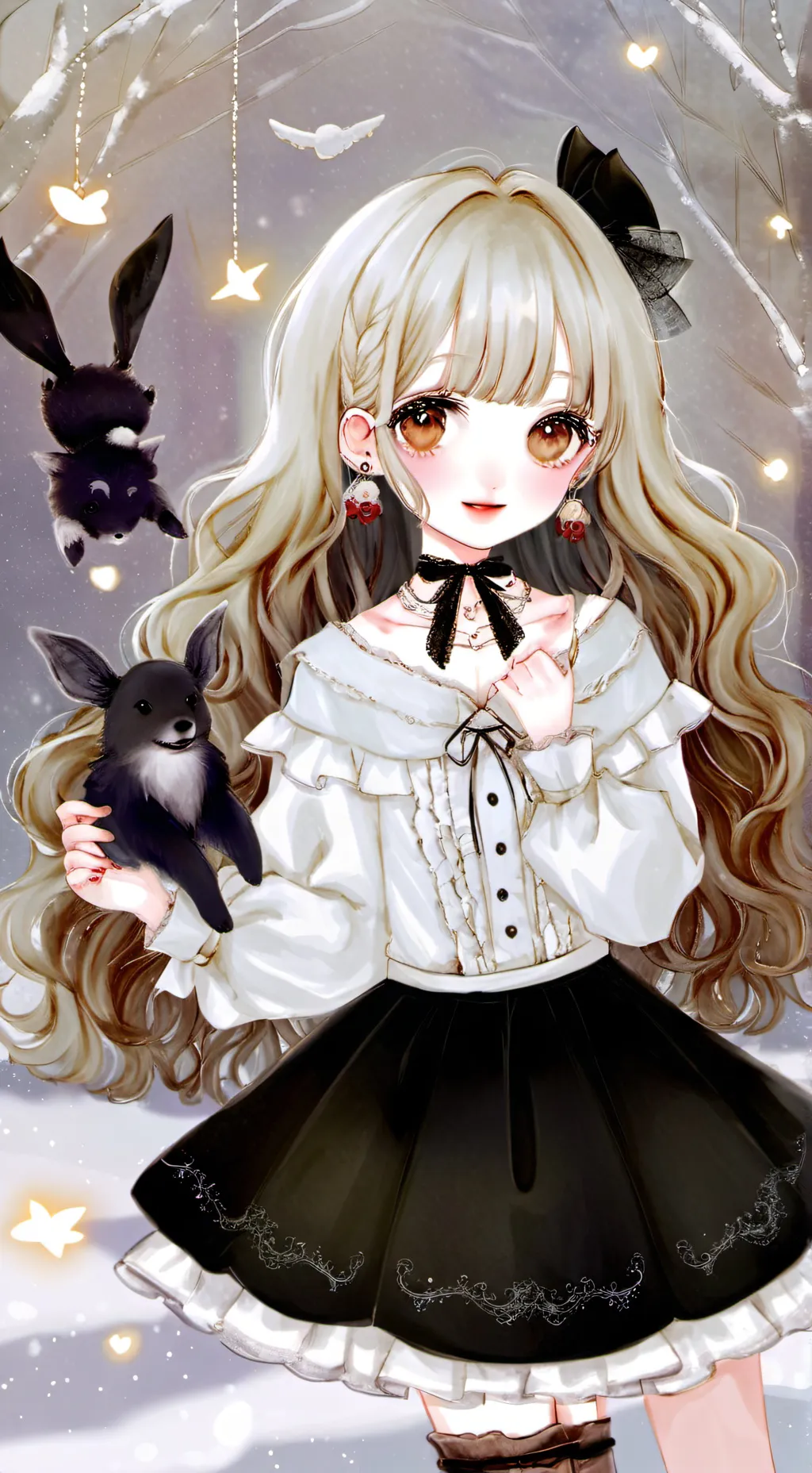 ai character: y/n and rabbits background