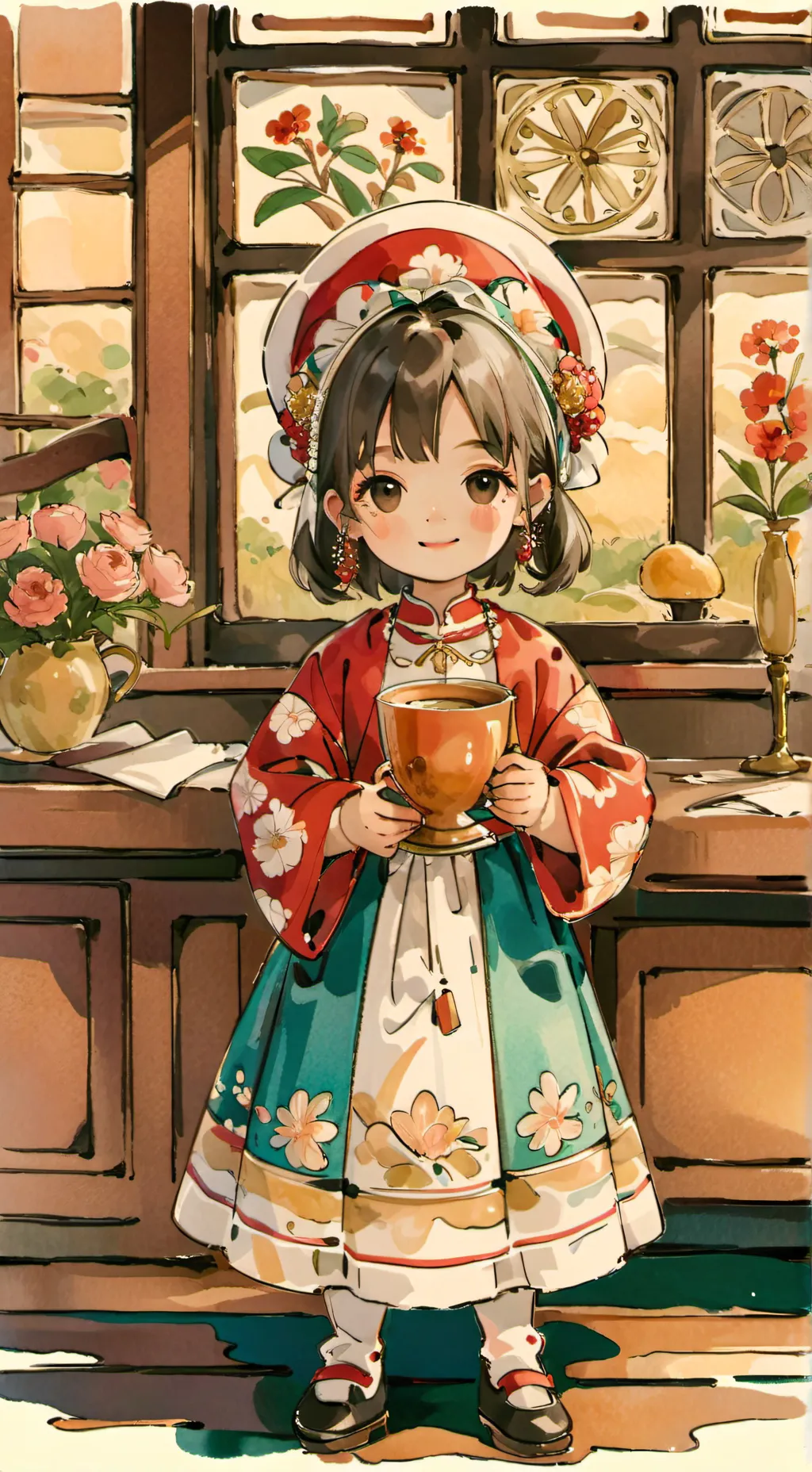 ai character: Karensdaughterxkny background