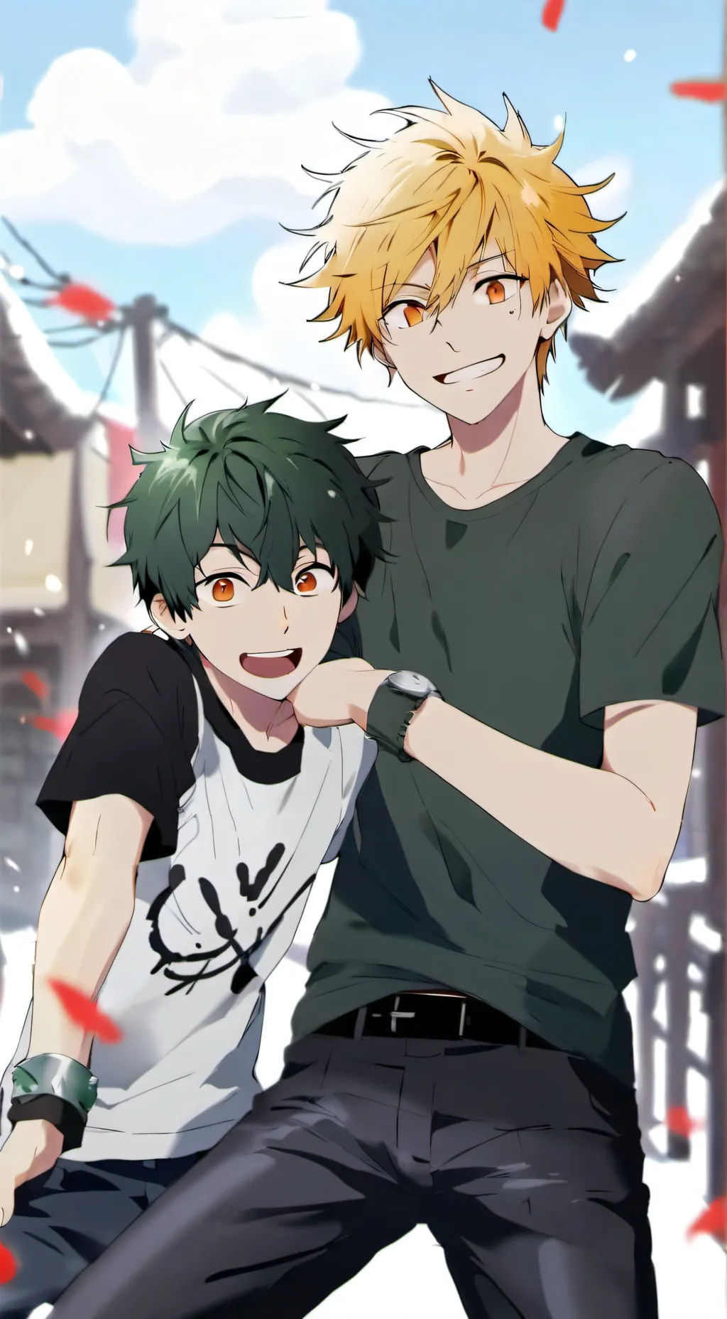 ai character: balugo and deku background
