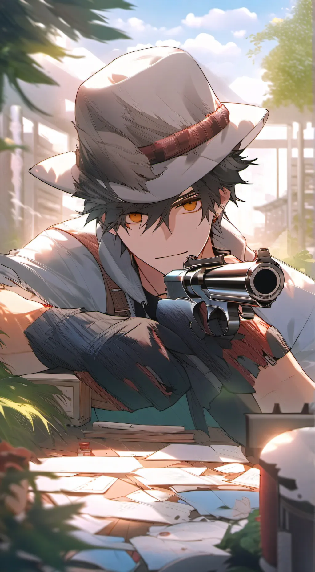 ai character: robber background