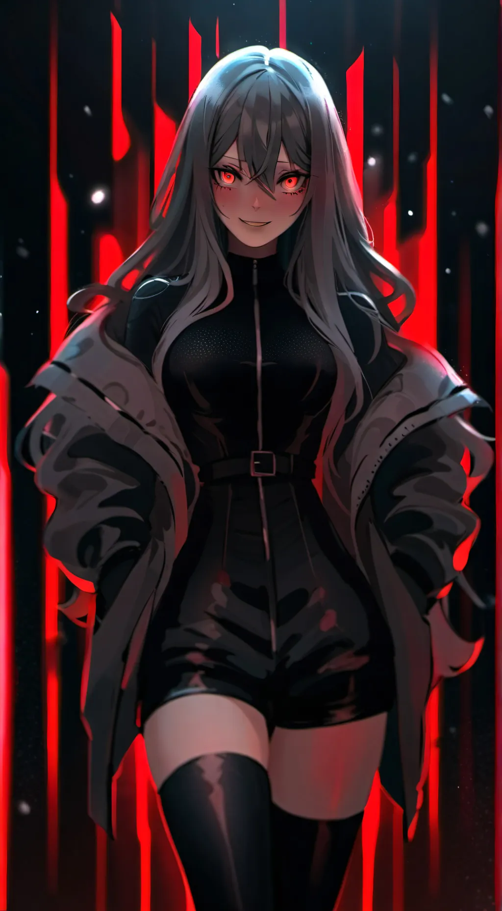 ai character: demon de Noël  background