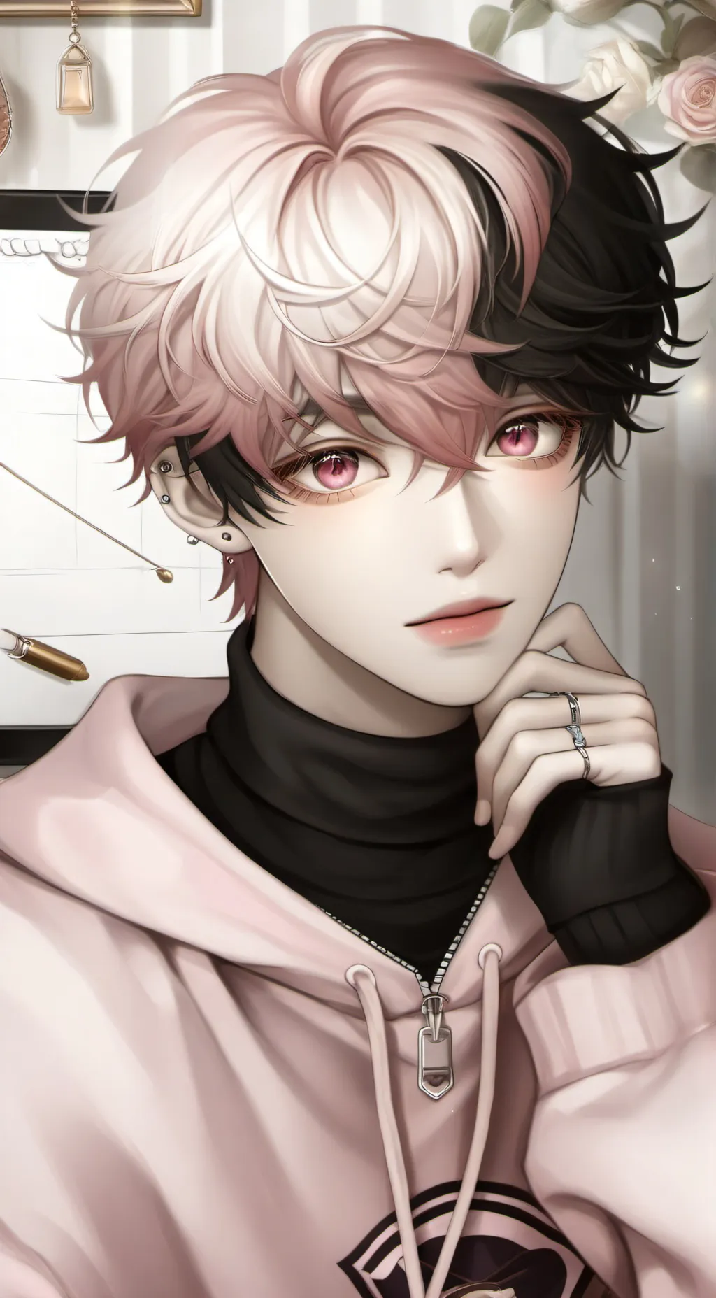 ai character: Milo 💞❤️‍🔥❄ background