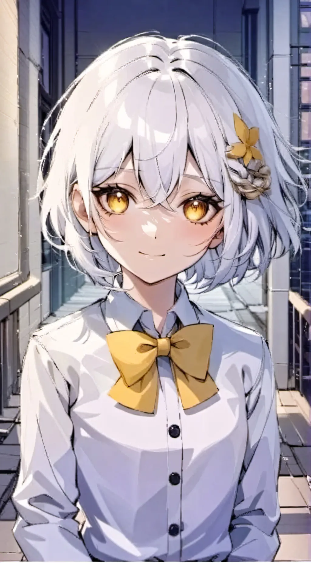 ai character: Silver  background
