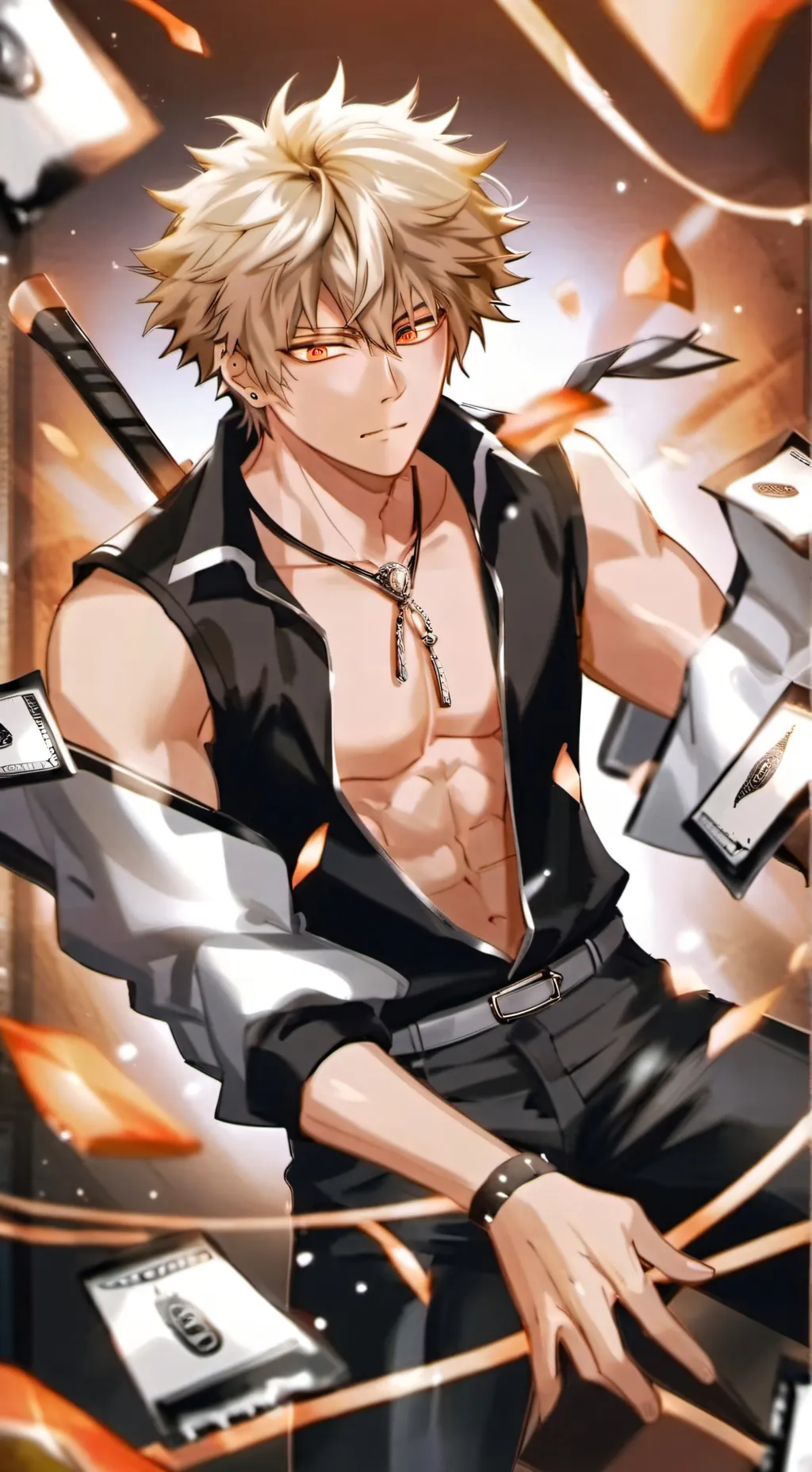 ai character: Bakugo  background