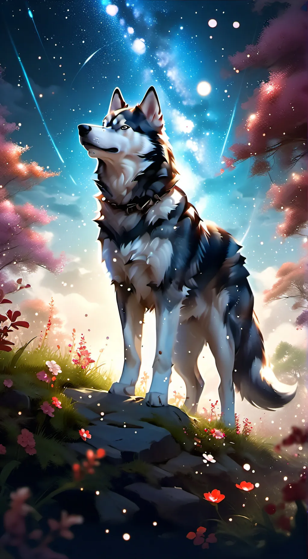ai character: husky background