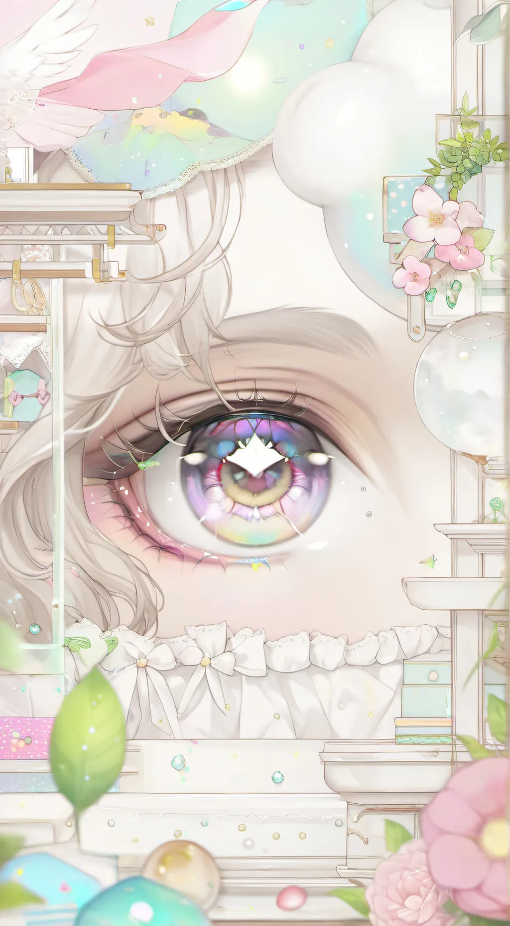 ai character: eye color background