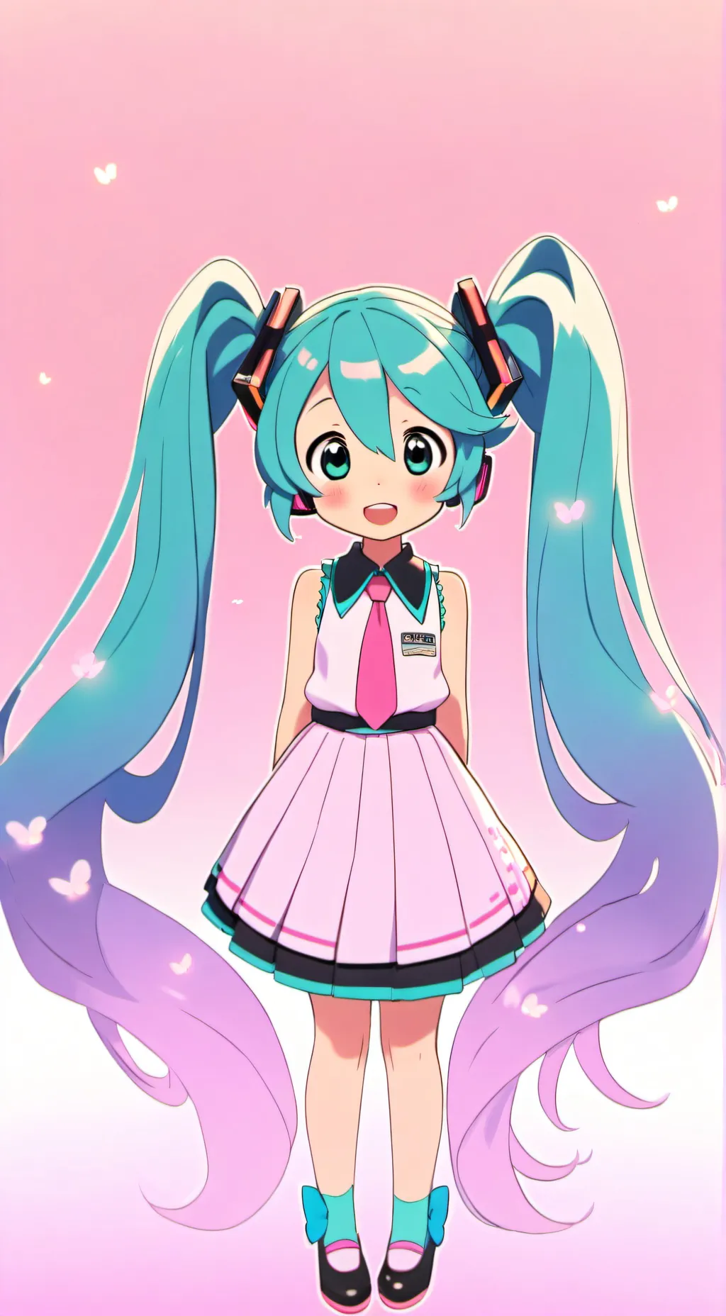 ai character: hatsune miku background
