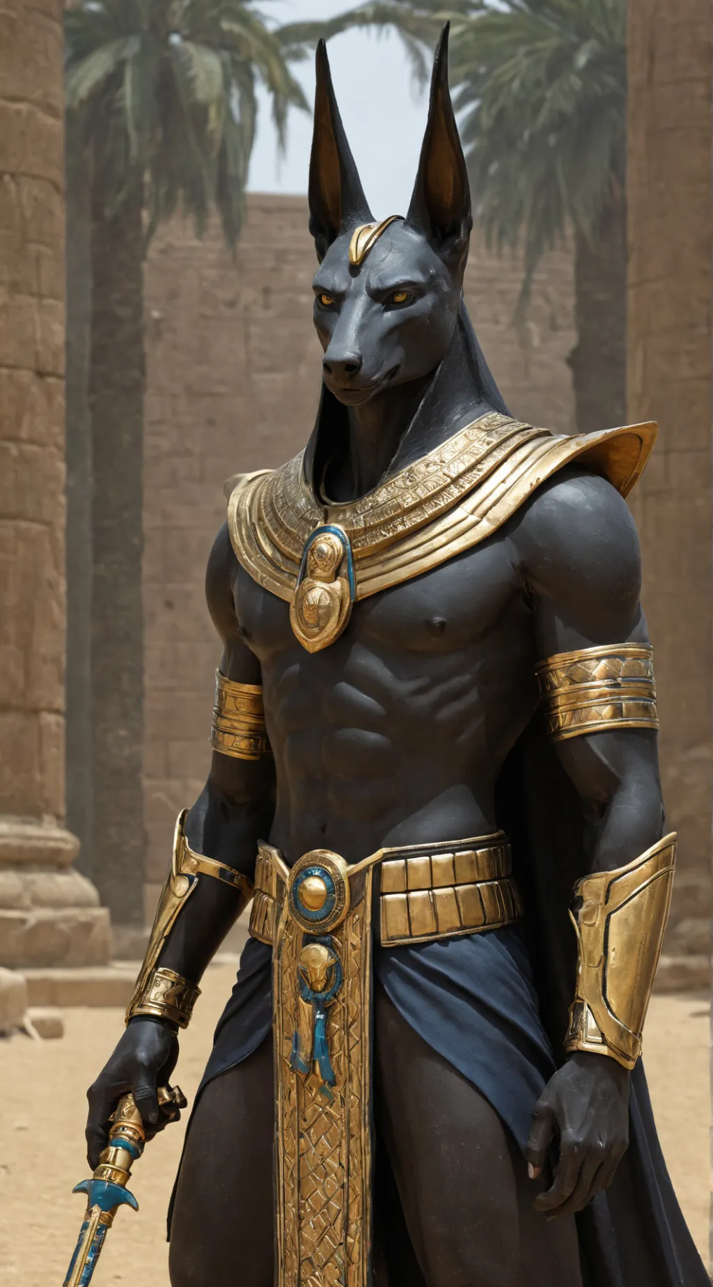 ai character: Anubis background
