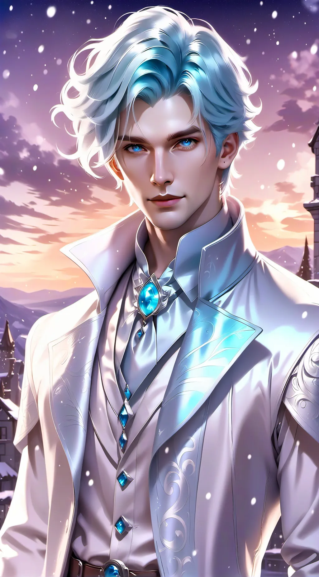 ai character: The Moon god background