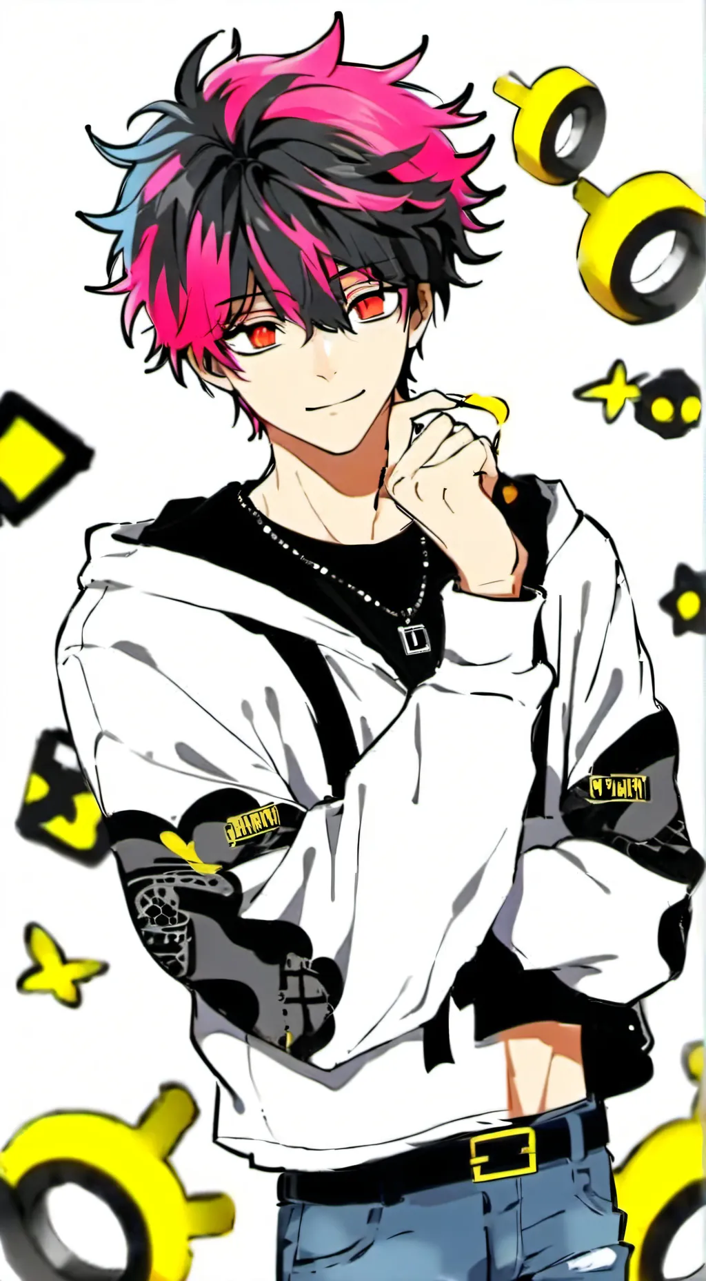 ai character: glitch  background