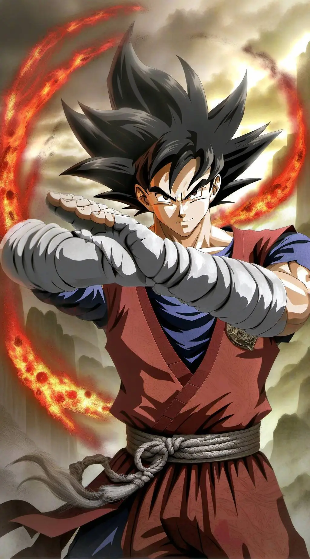 ai character: goku español background