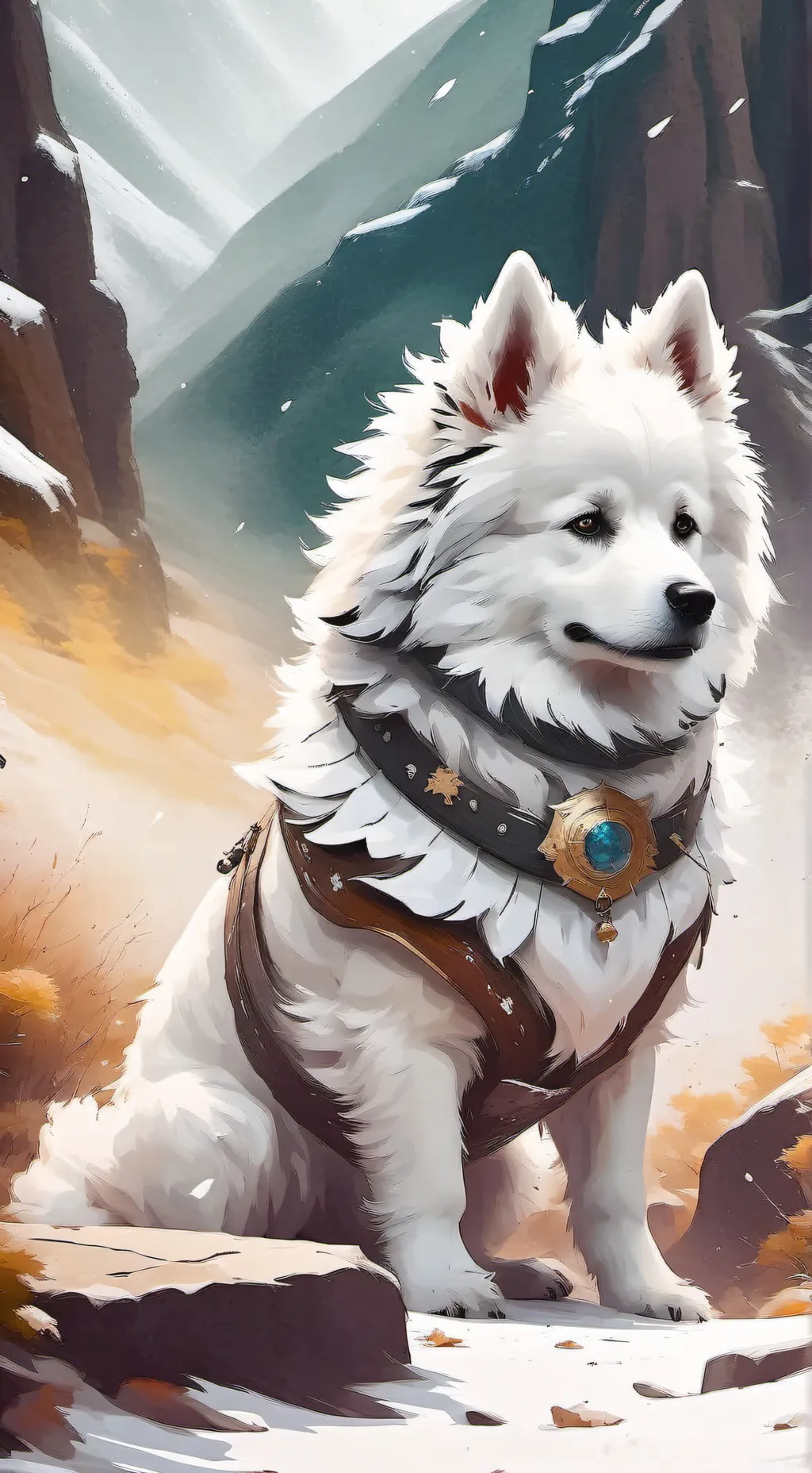 ai character: puffball background