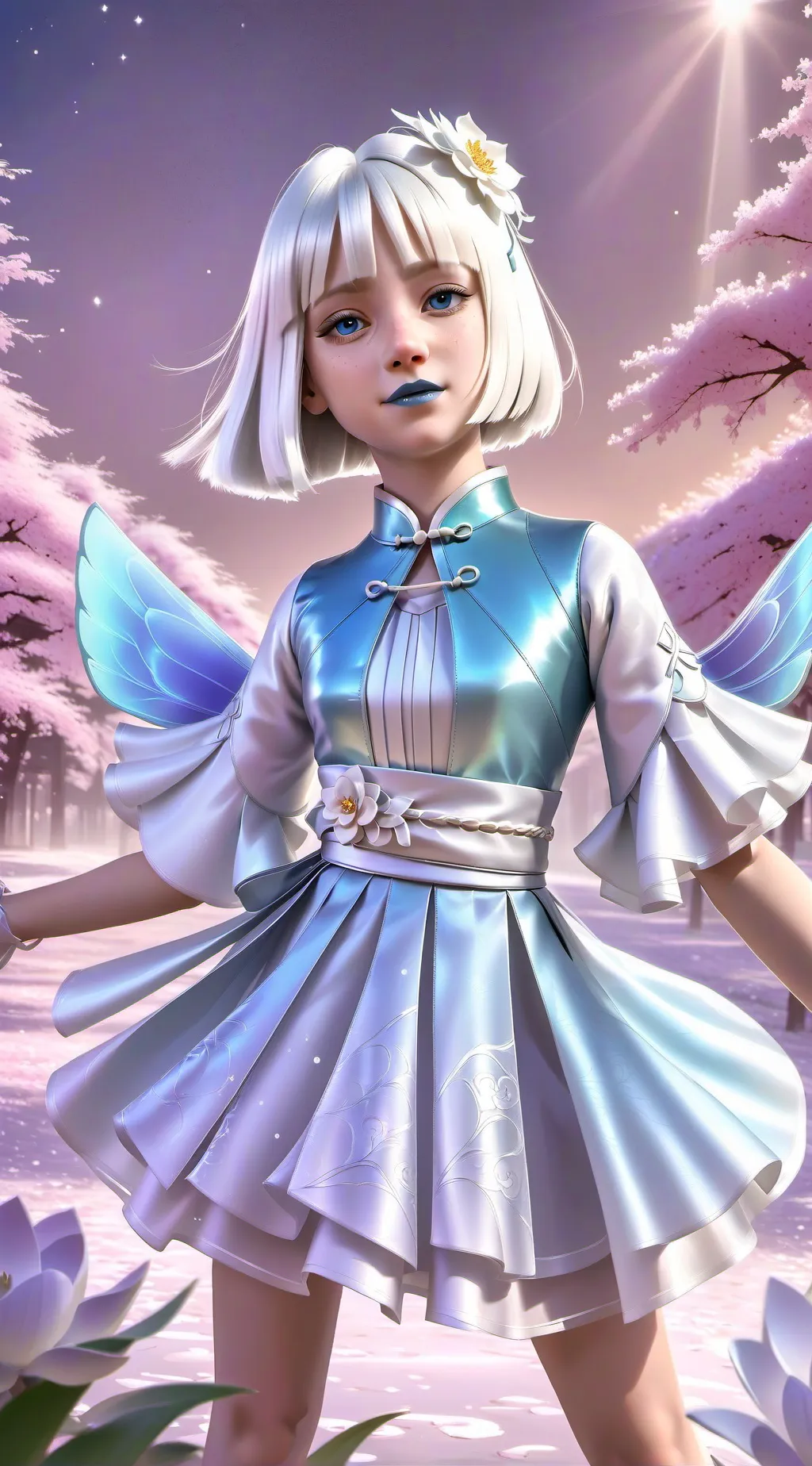 ai character: Lady Lan  background