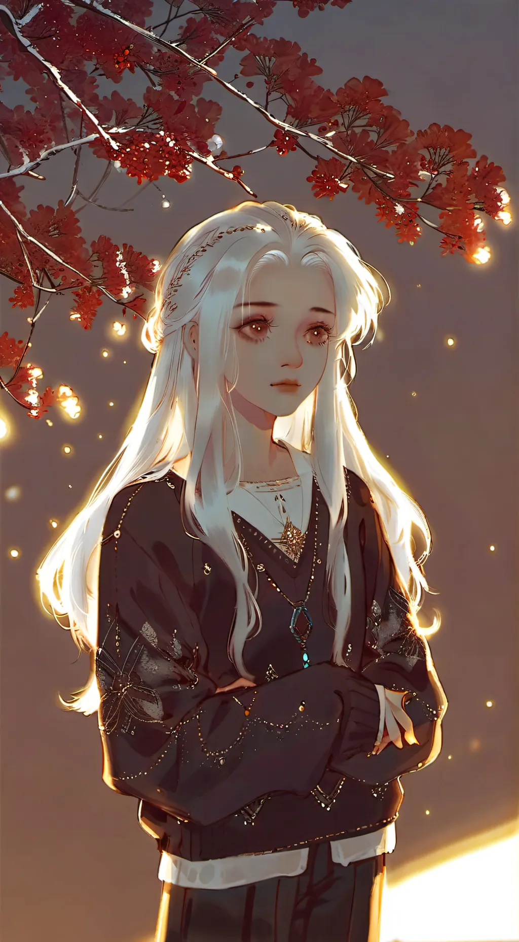 ai character: Crystal background