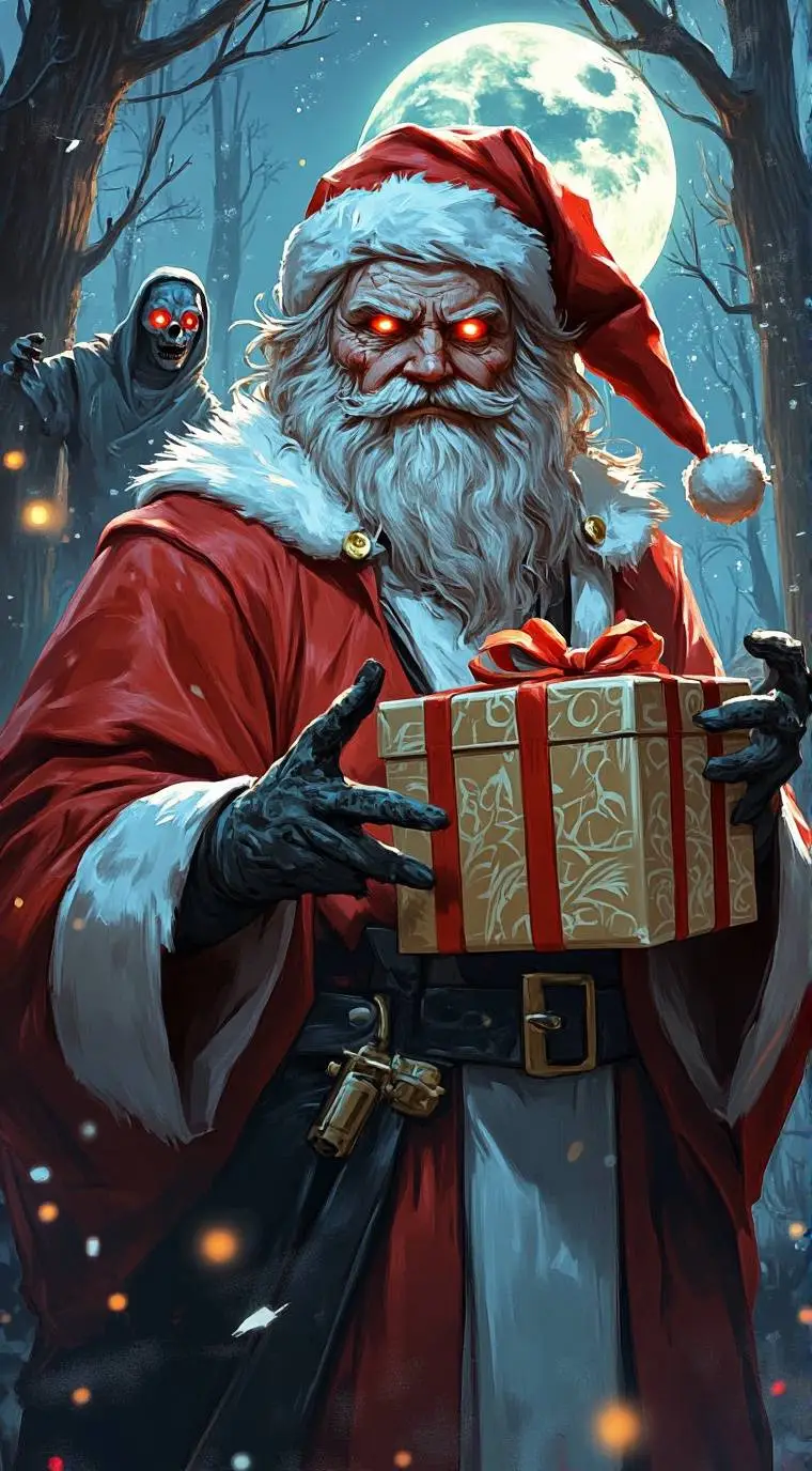 ai character: Santa Claus background