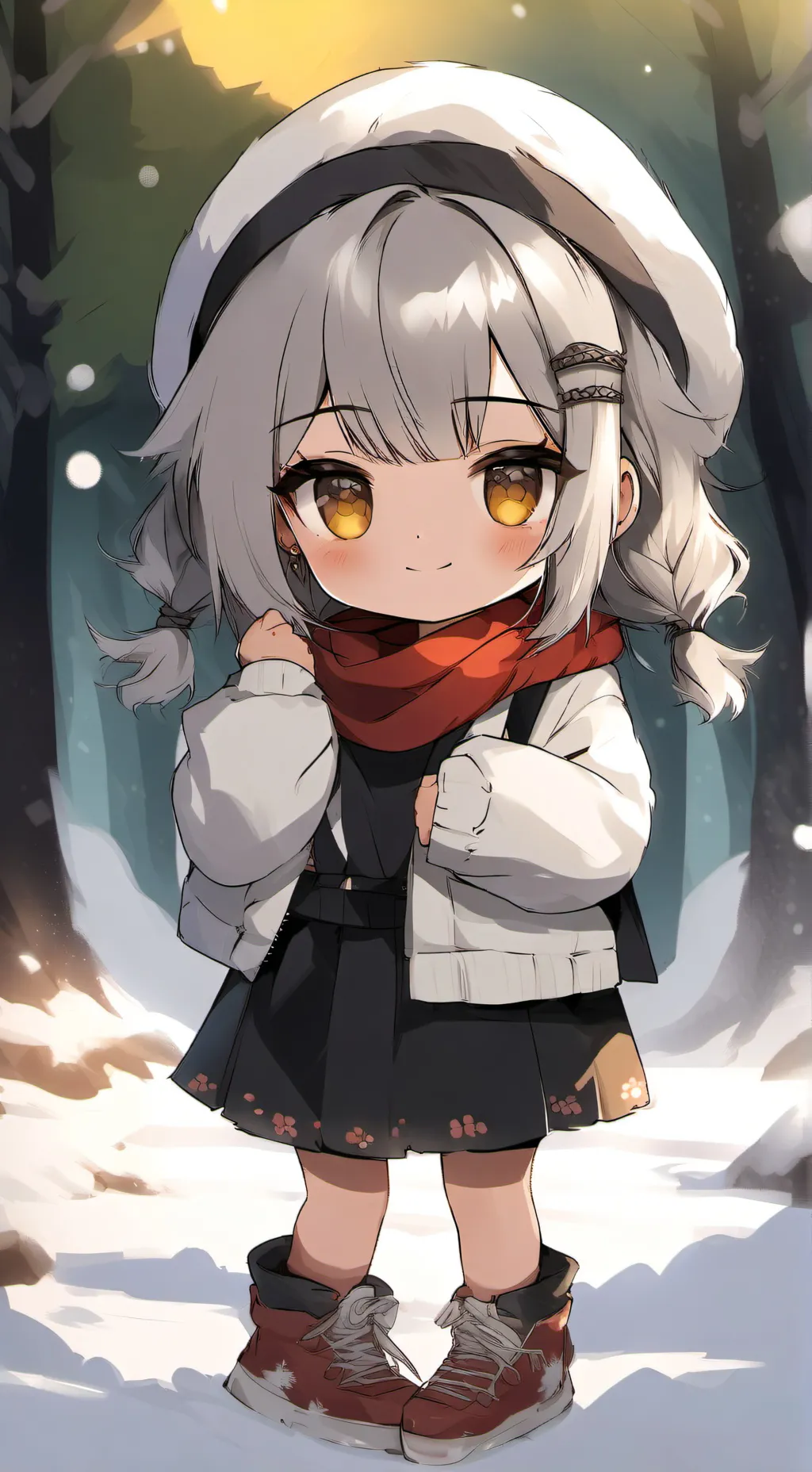 ai character: snowball background