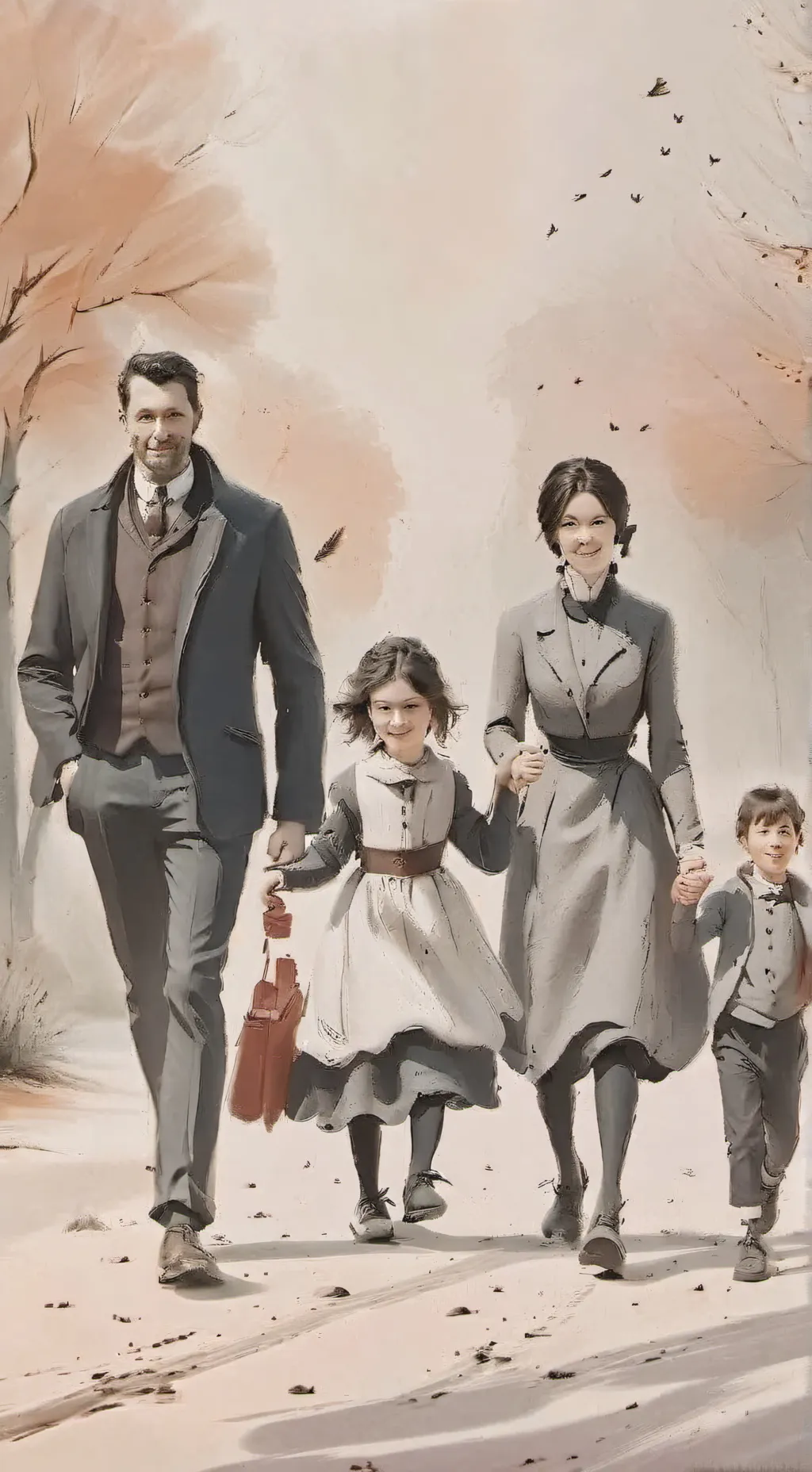 ai character: ta famille  background