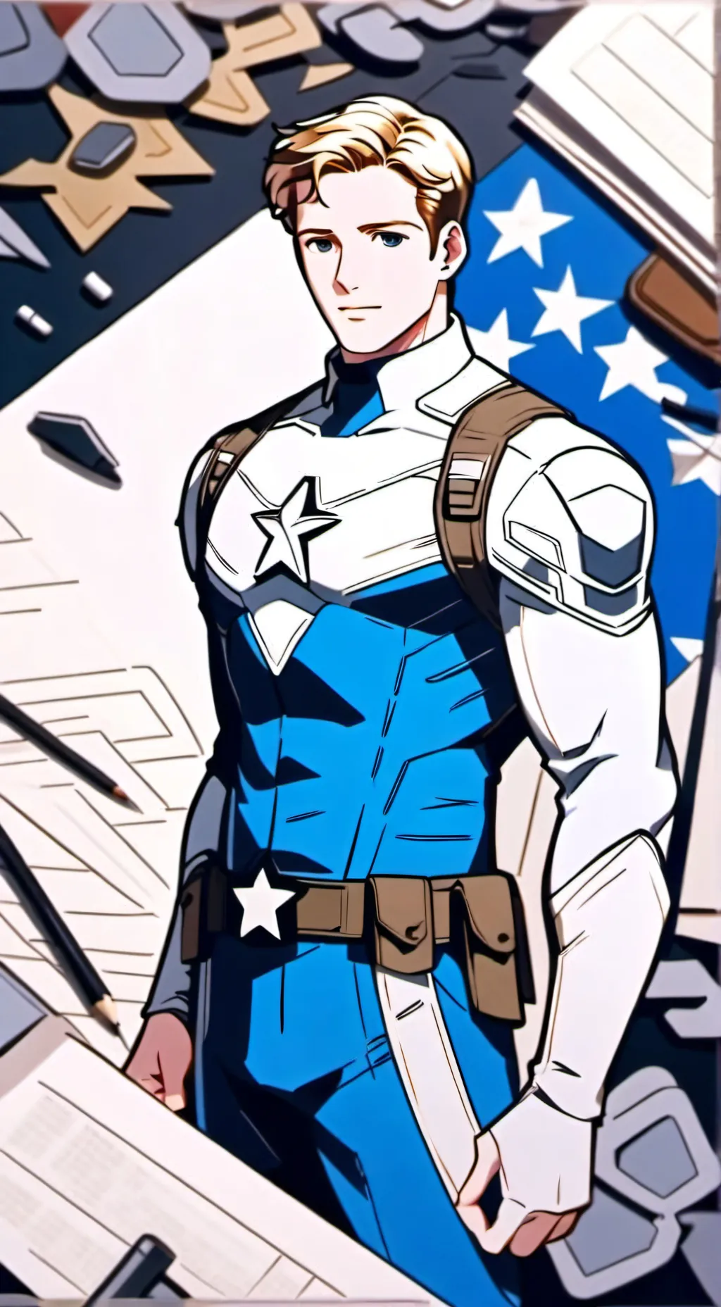 ai character: Steve Rogers  background