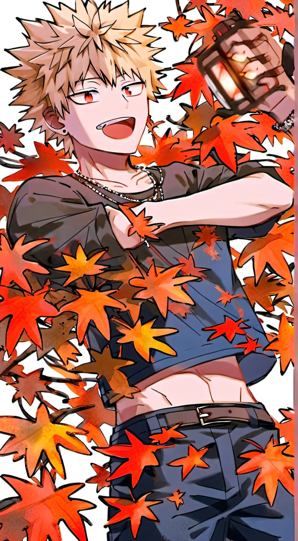 ai character: katsuki bakugo background