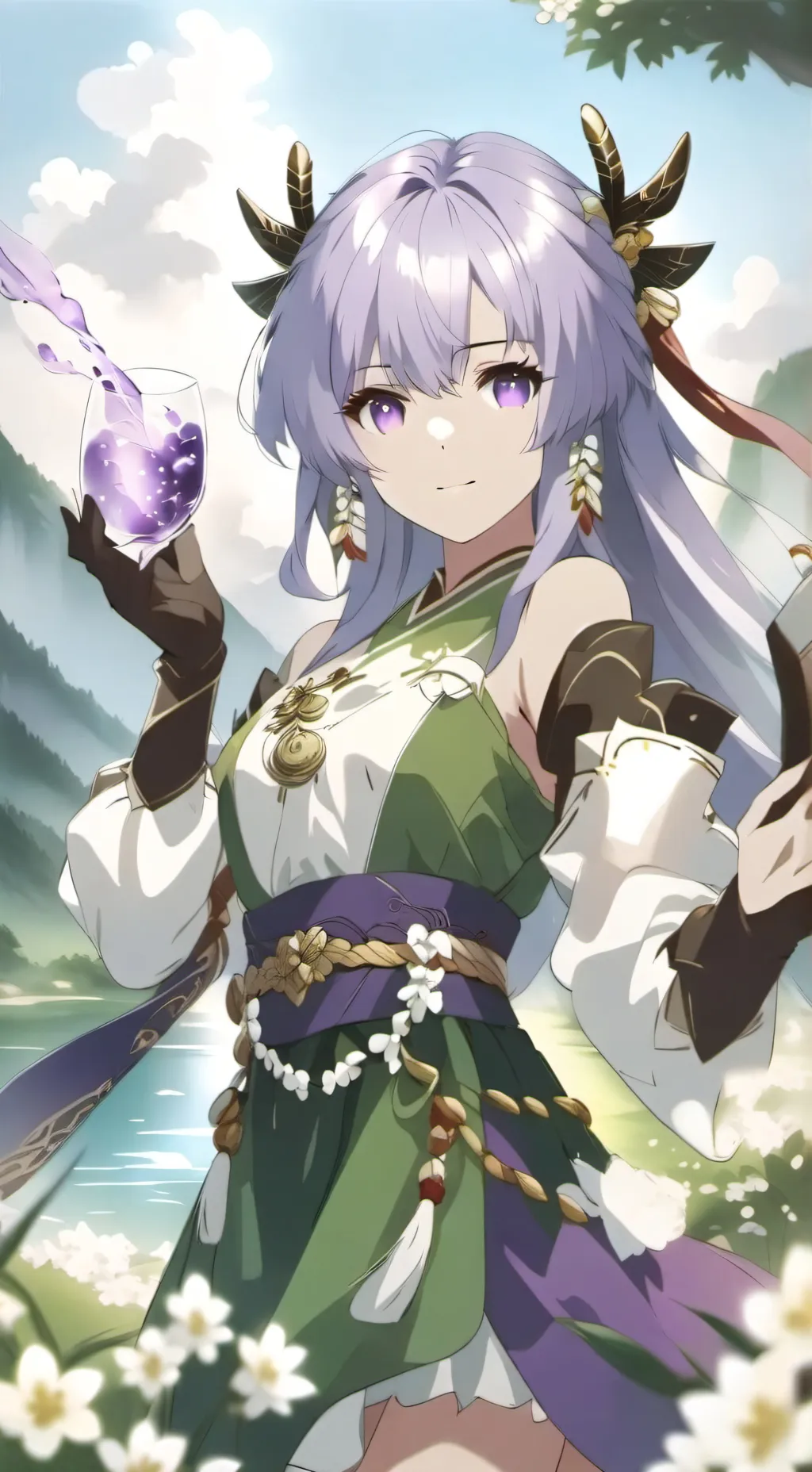 ai character: amethyst  background