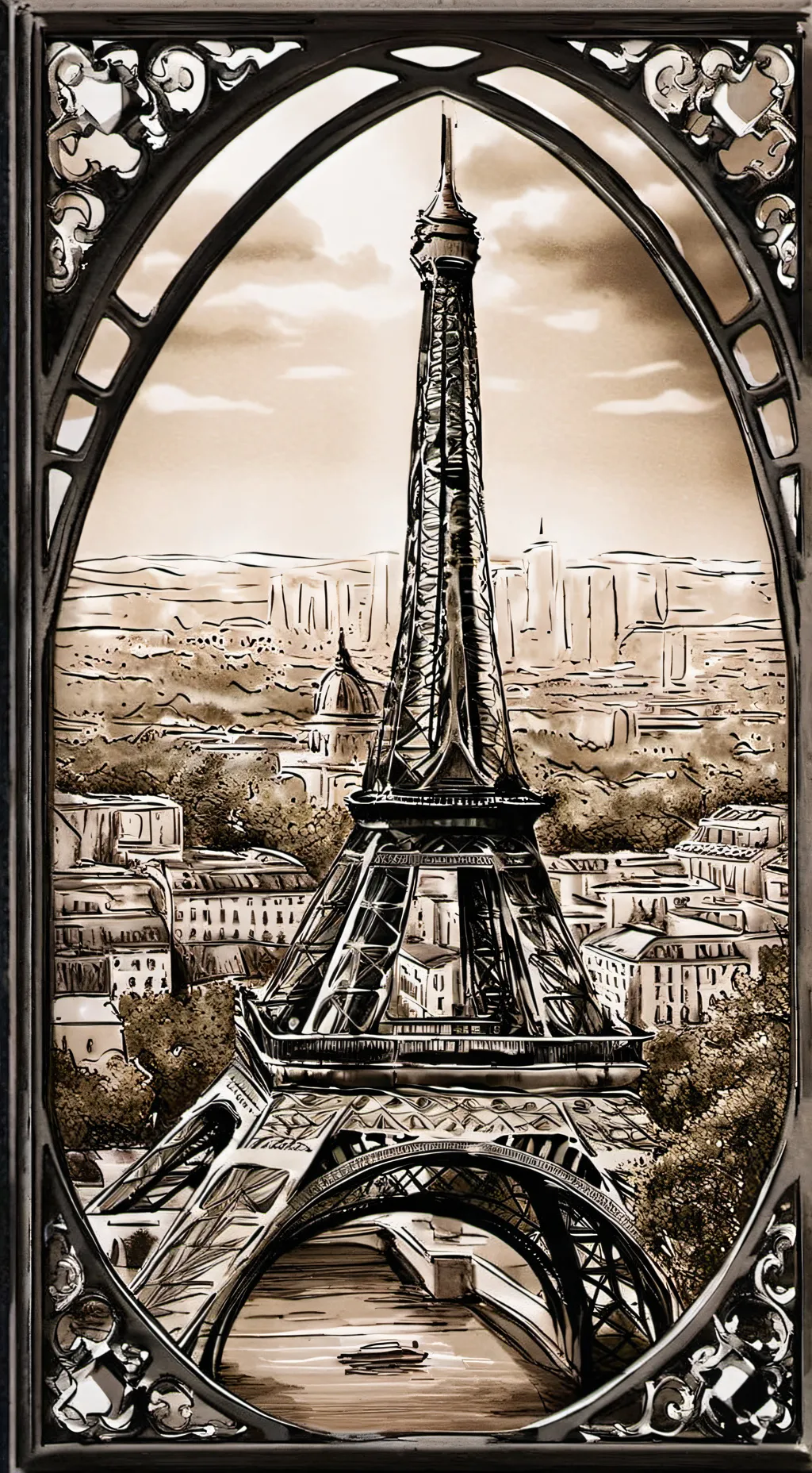 ai character: FPE but in Paris! background