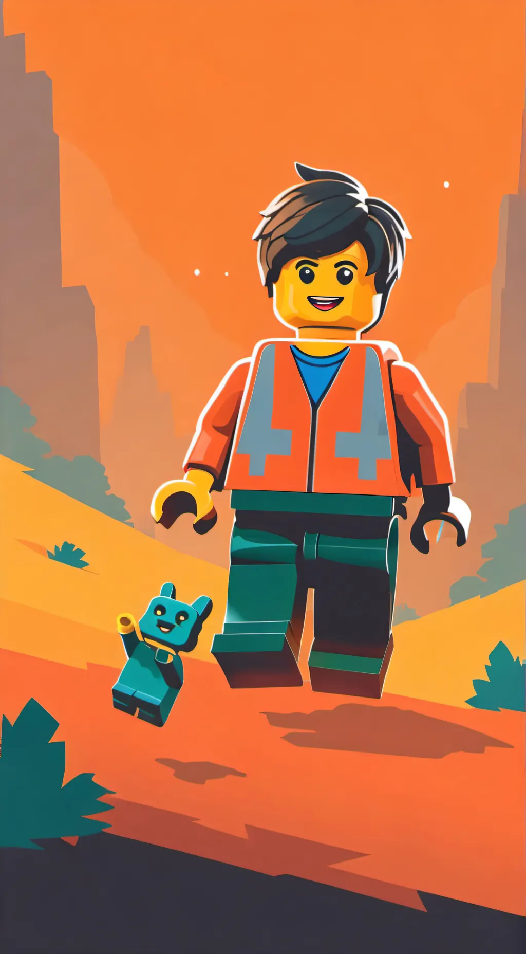 ai character: the lego movie background
