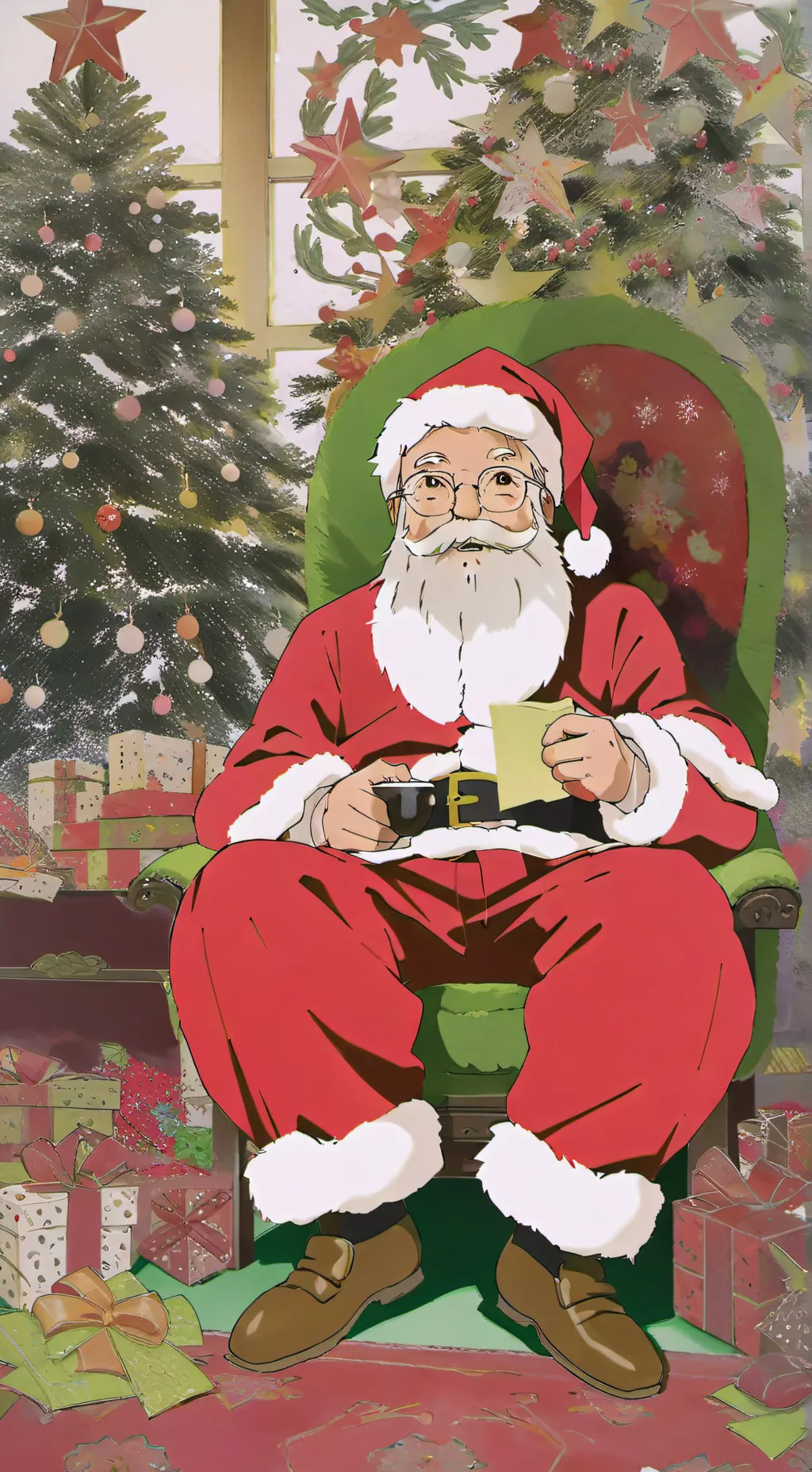 ai character: santa background