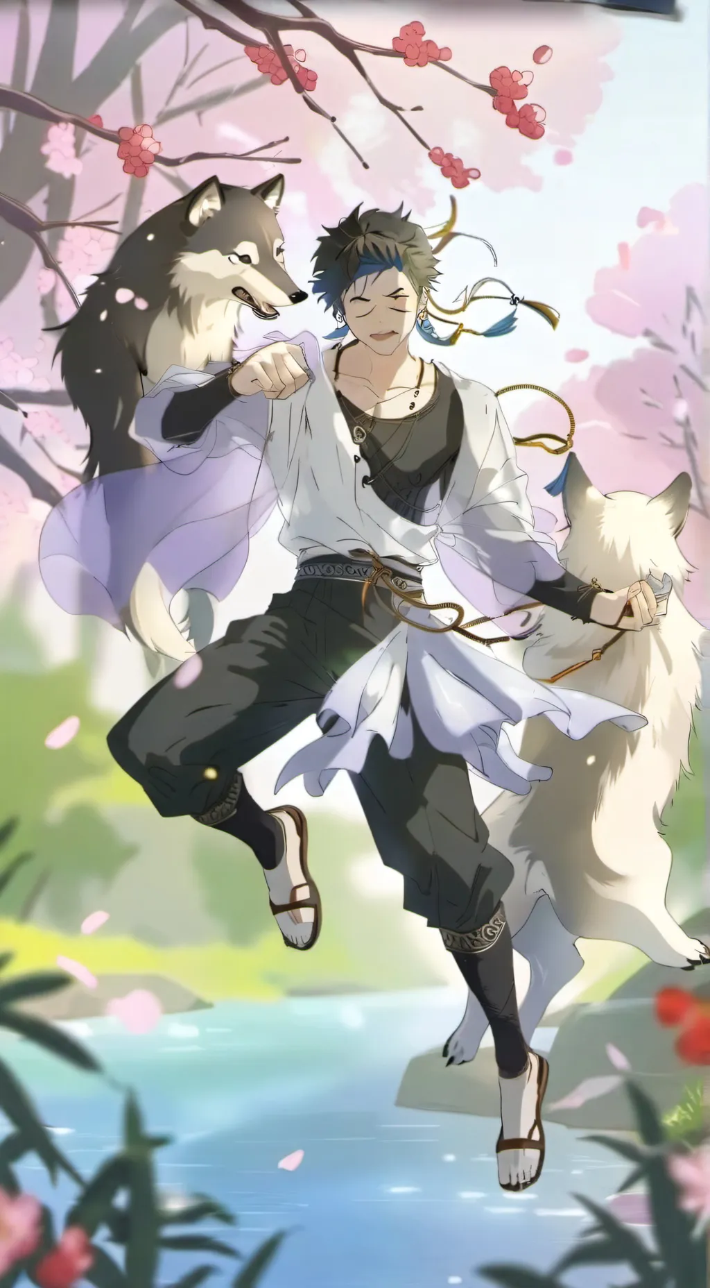 ai character: wolf corey background