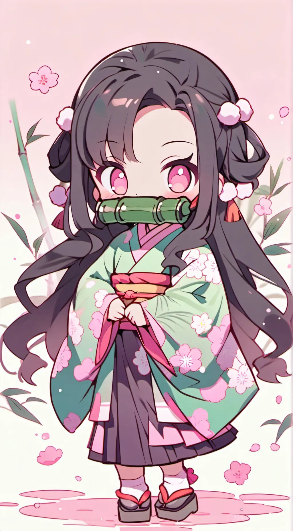 ai character: you is nezuko 3 background
