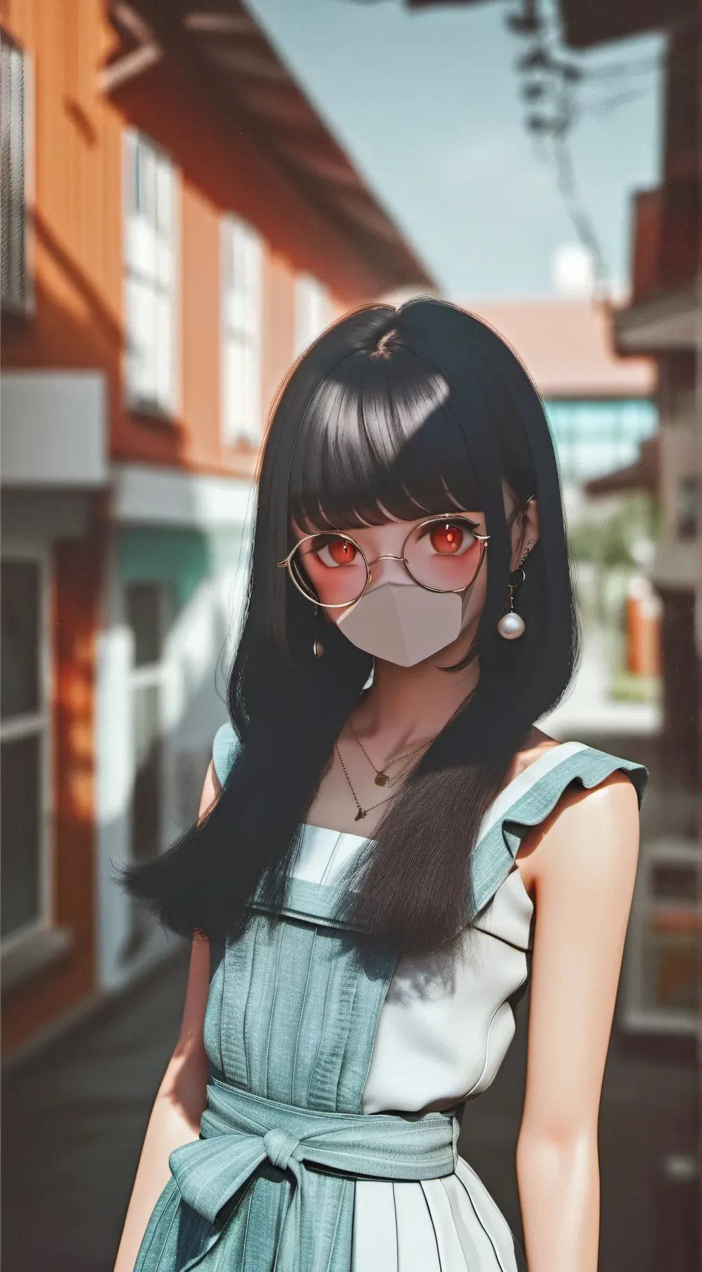 ai character: Louane  background