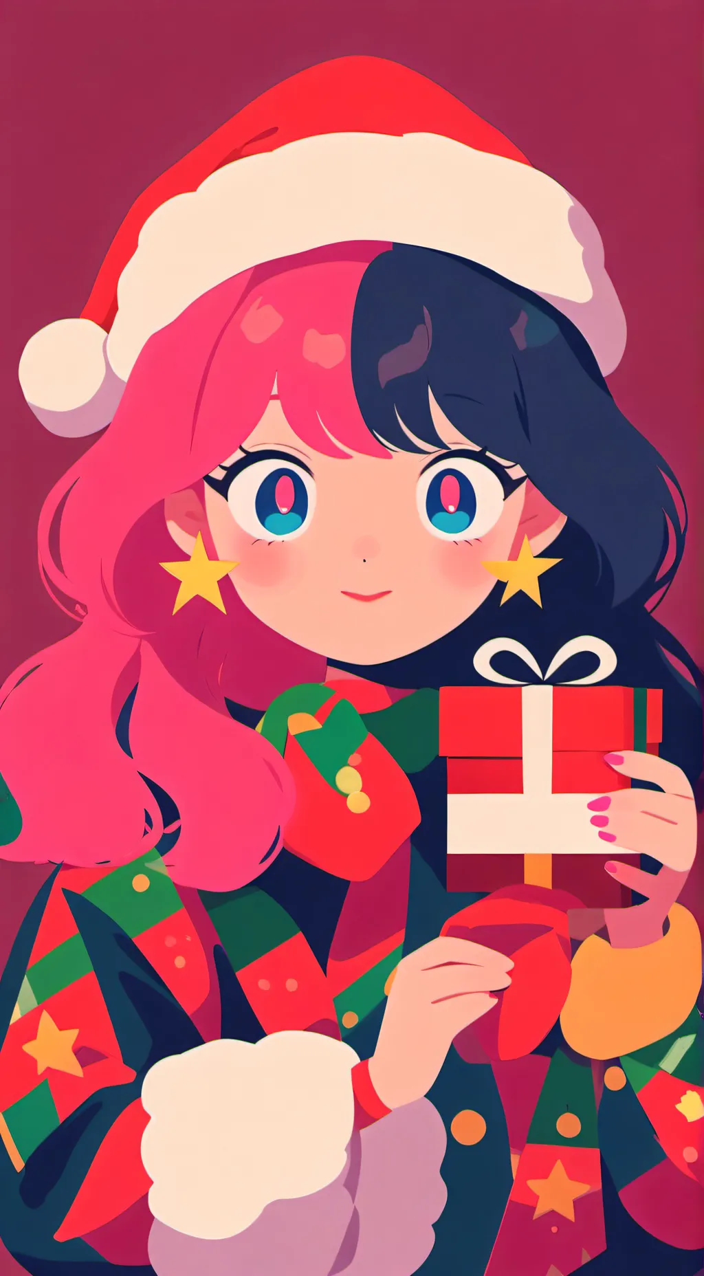ai character: Christmas/Friends♡ background