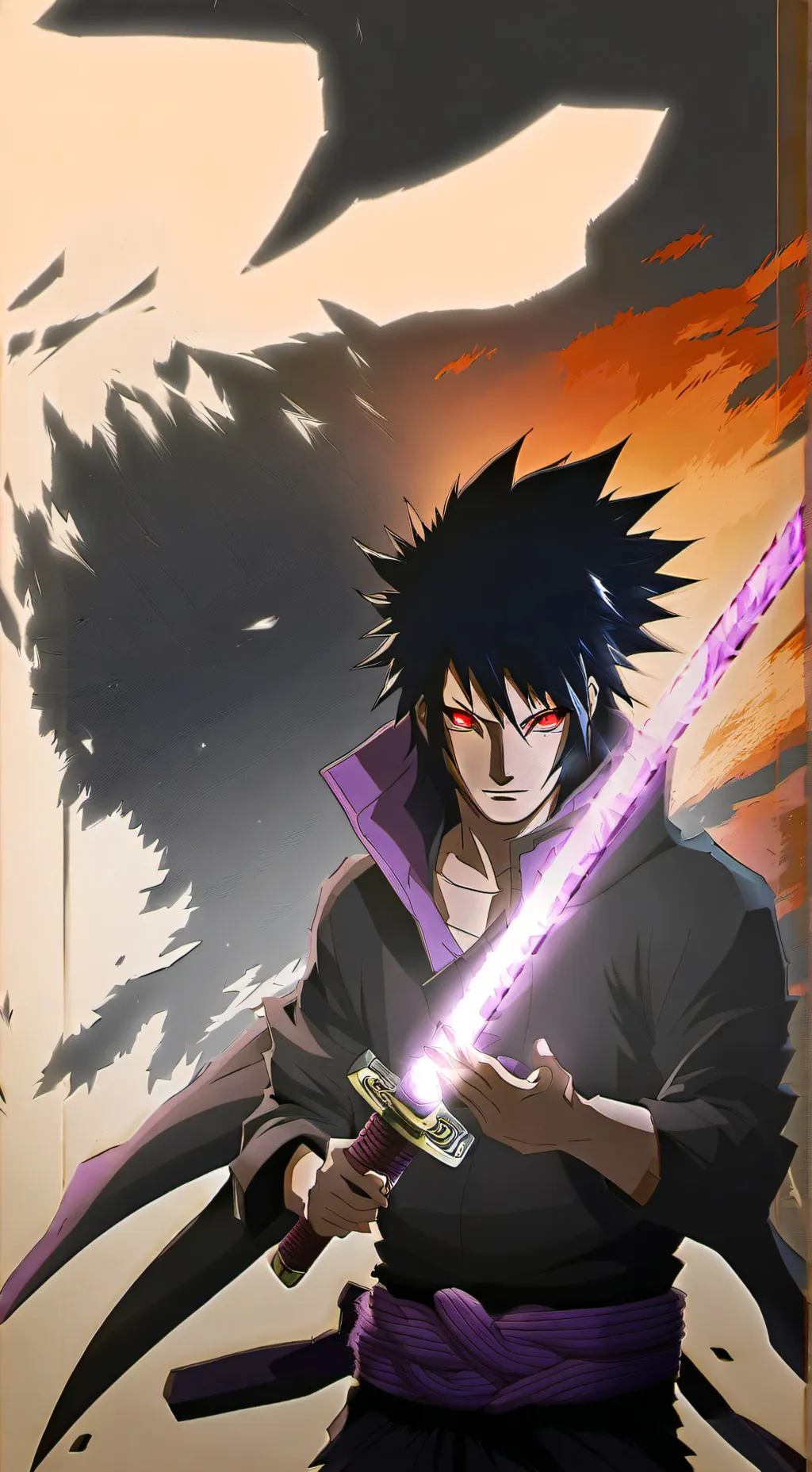 ai character: Sasuke Uchiha  background
