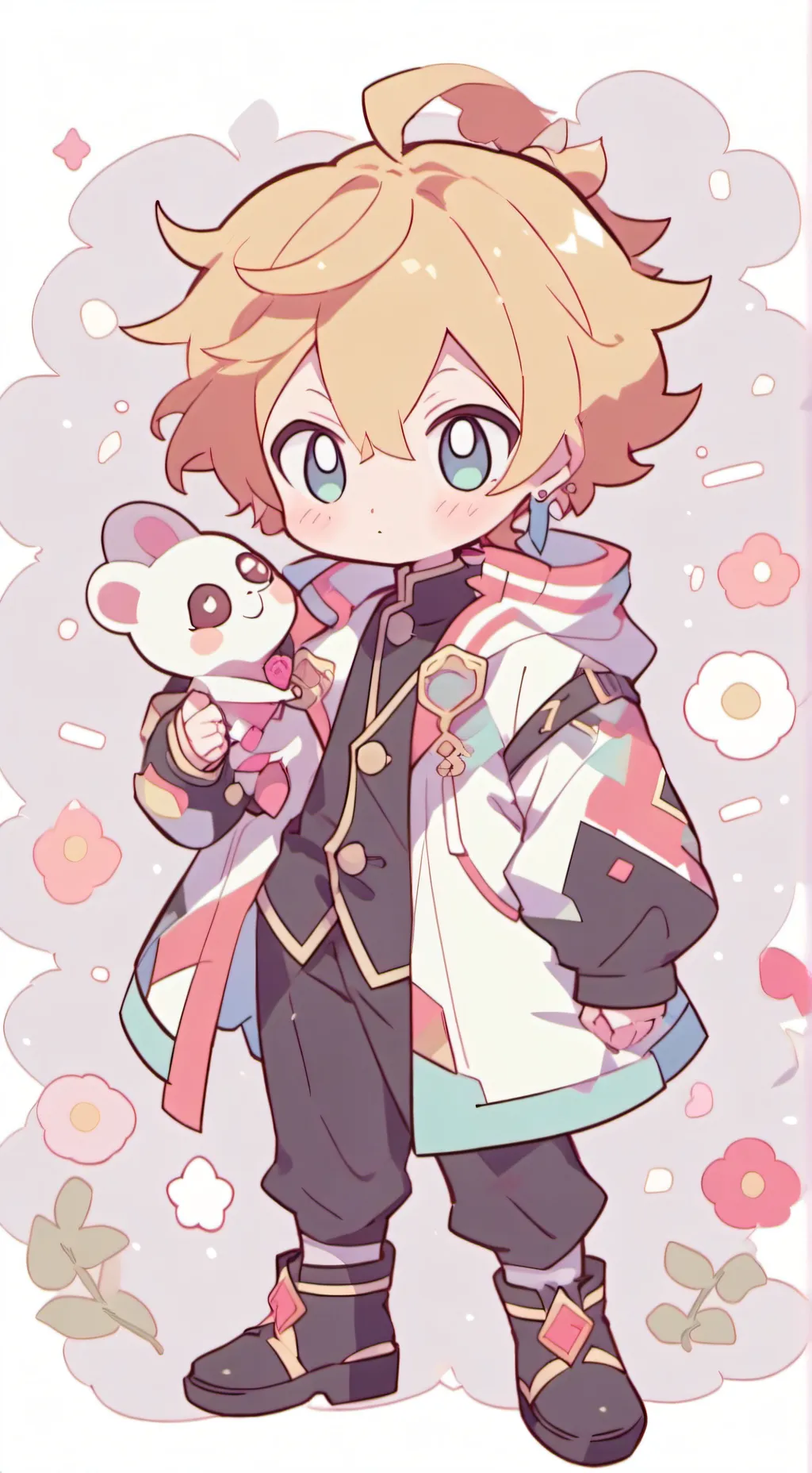 ai character: Zenitsu and denki  background