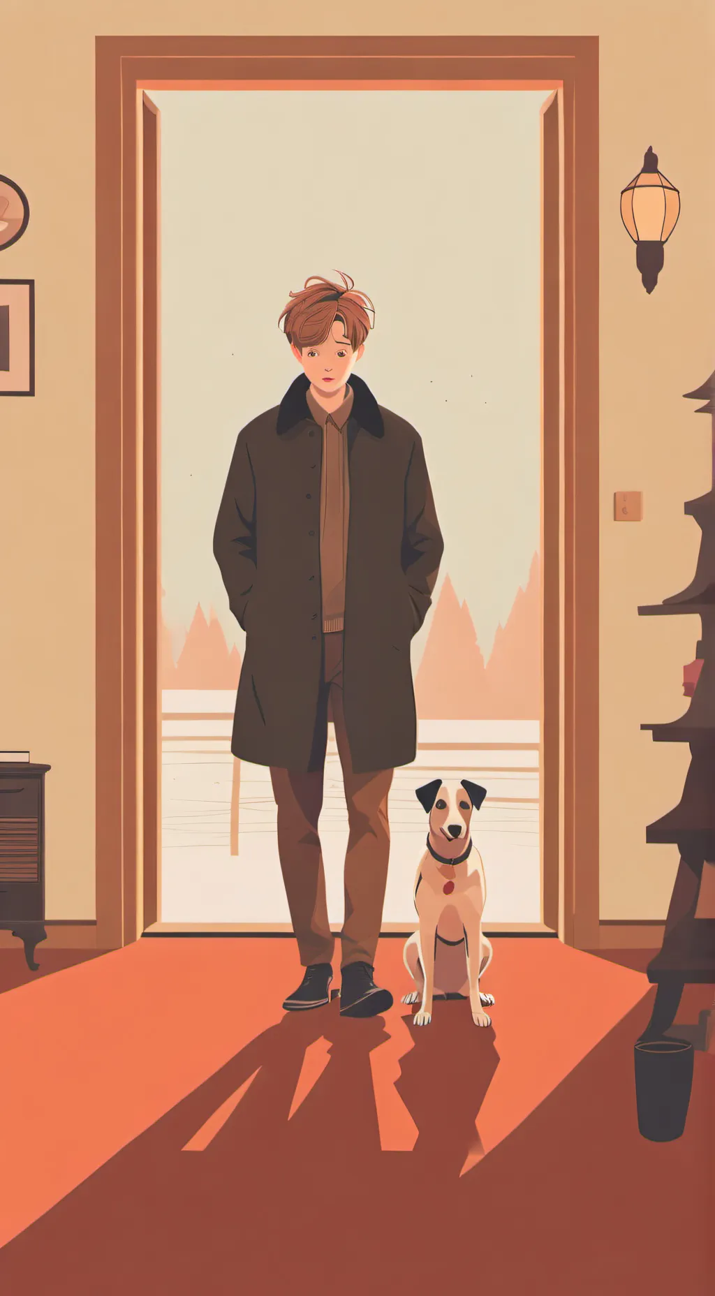 ai character: Home alone background