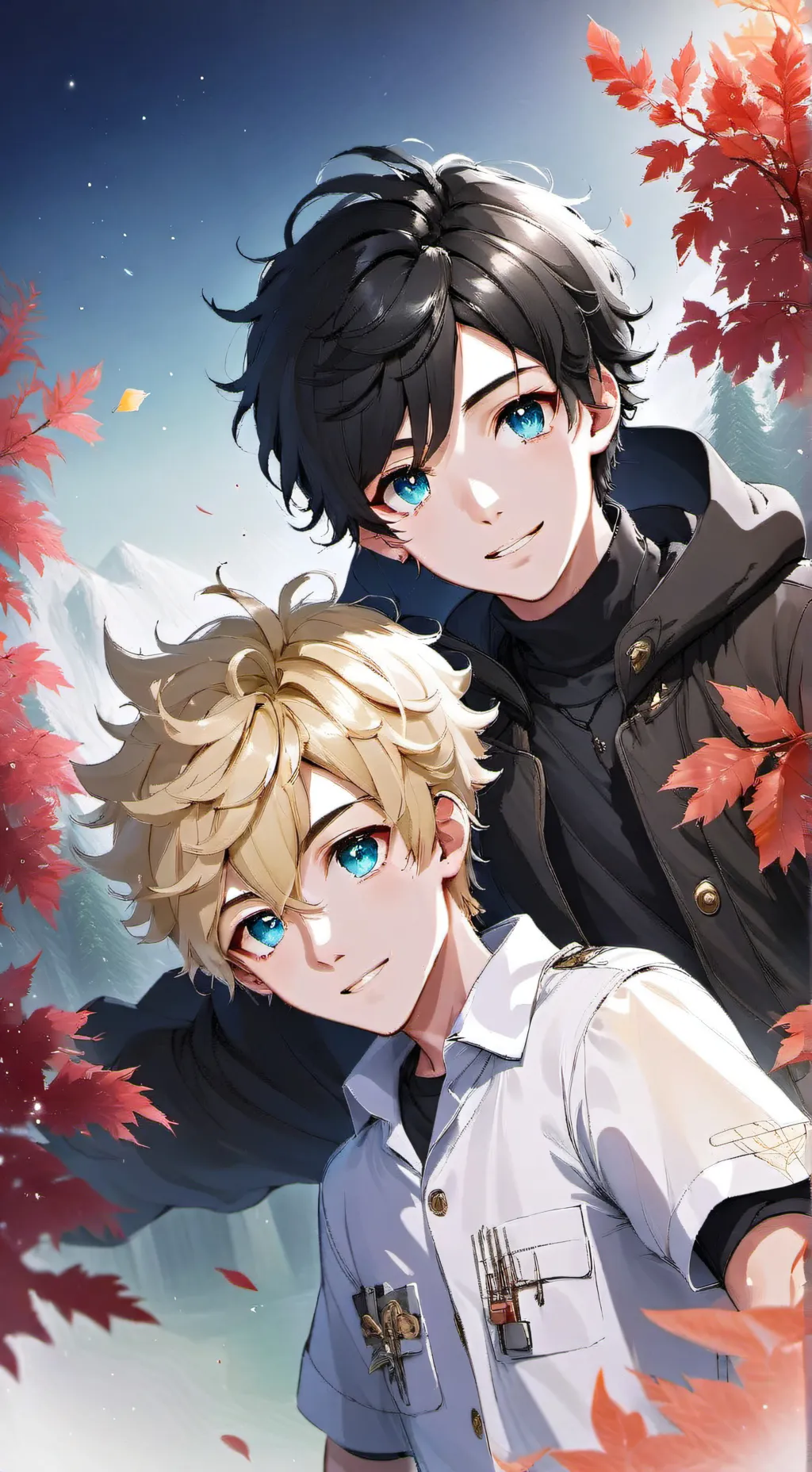 ai character: Nico & Will *pjo* background