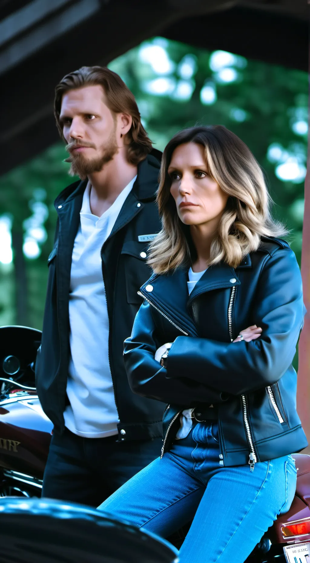 ai character: Jax and Brooke  background