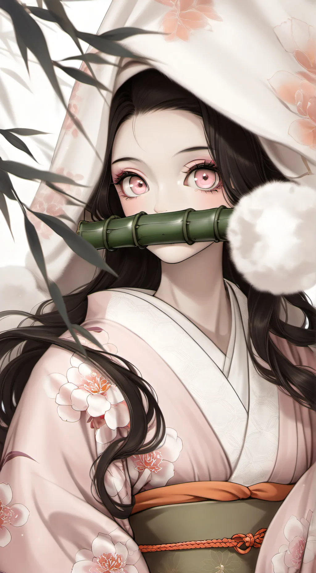 ai character: u is nezuko background