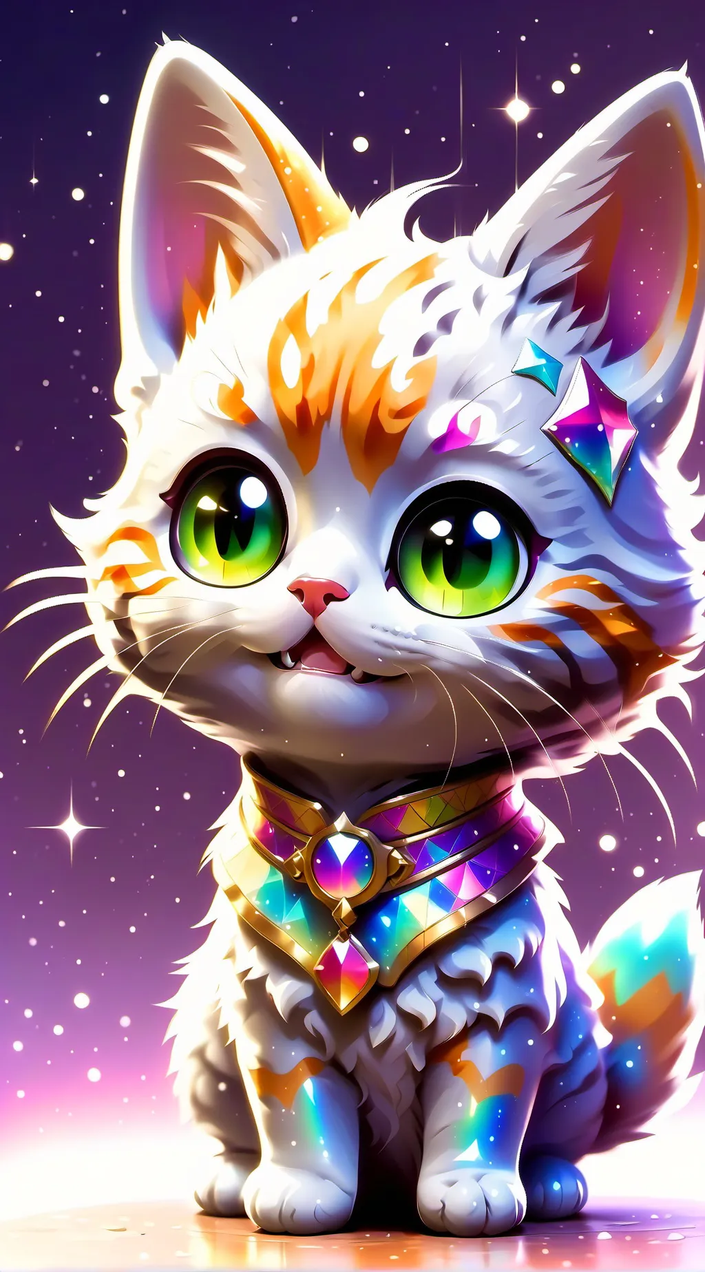 ai character: sparkle background