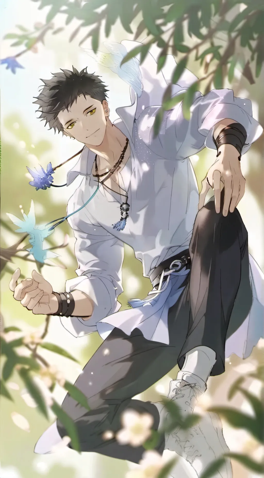 ai character: yandere sleepover background