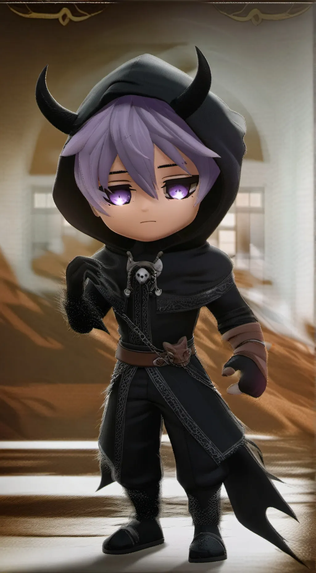 ai character: shadow phantom  background