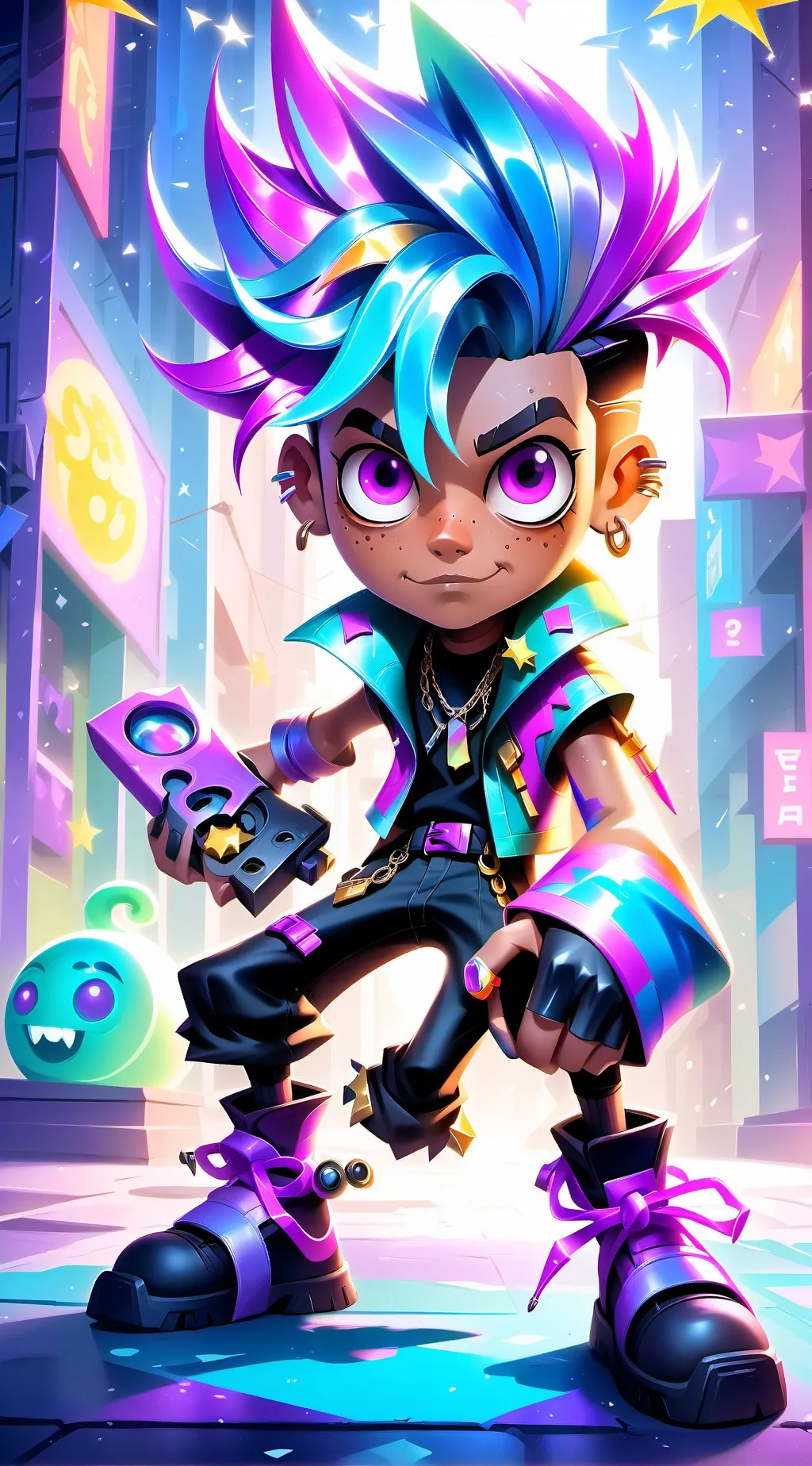 ai character: The Holiday Toy Co background