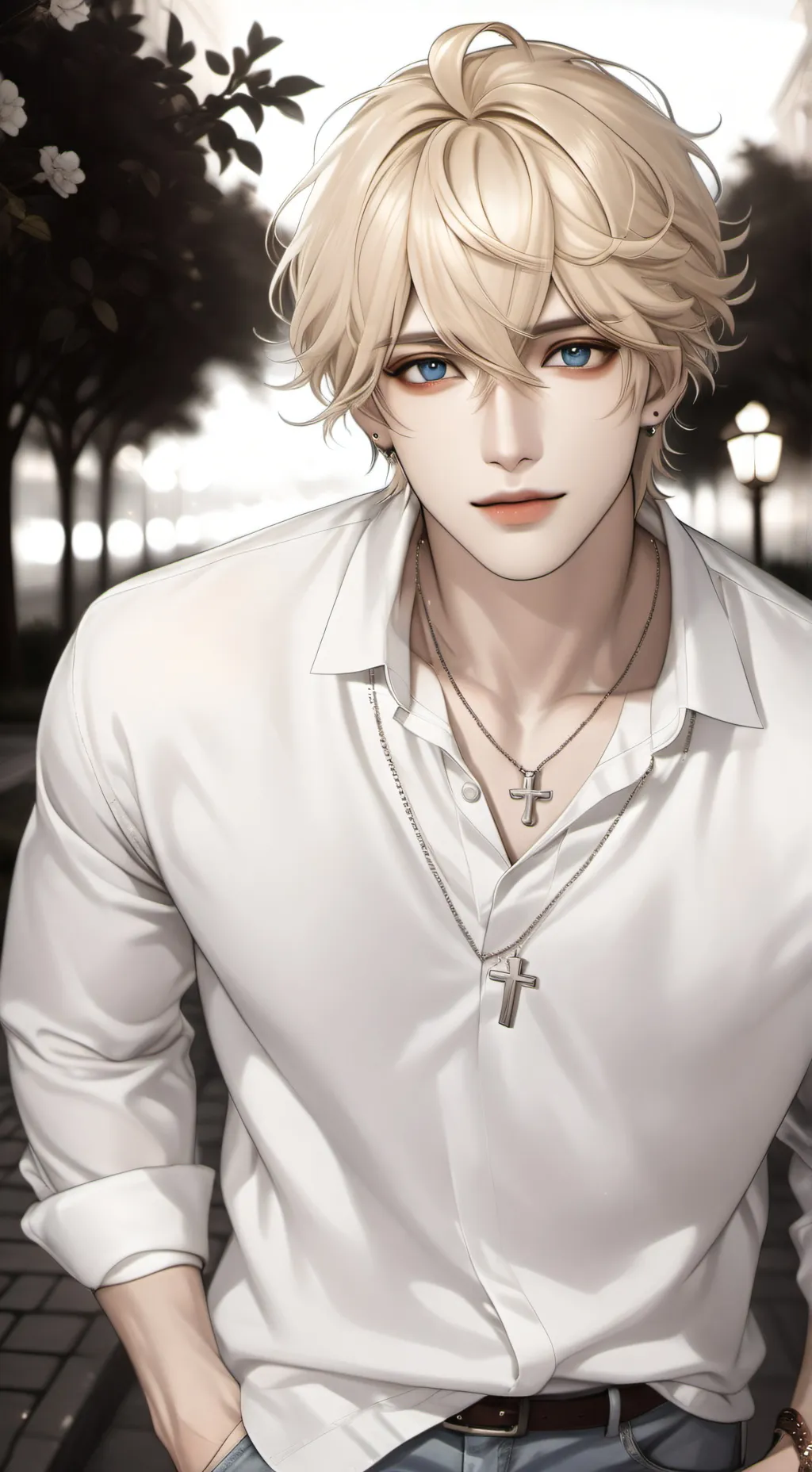 ai character: ✝️Adrian Collins🙏 background