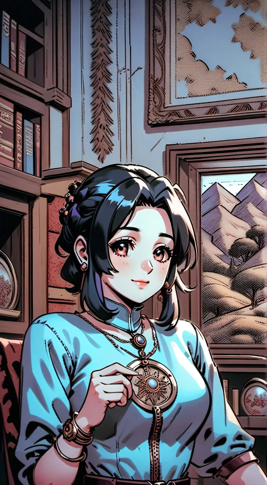 ai character: shinobu kocho  background