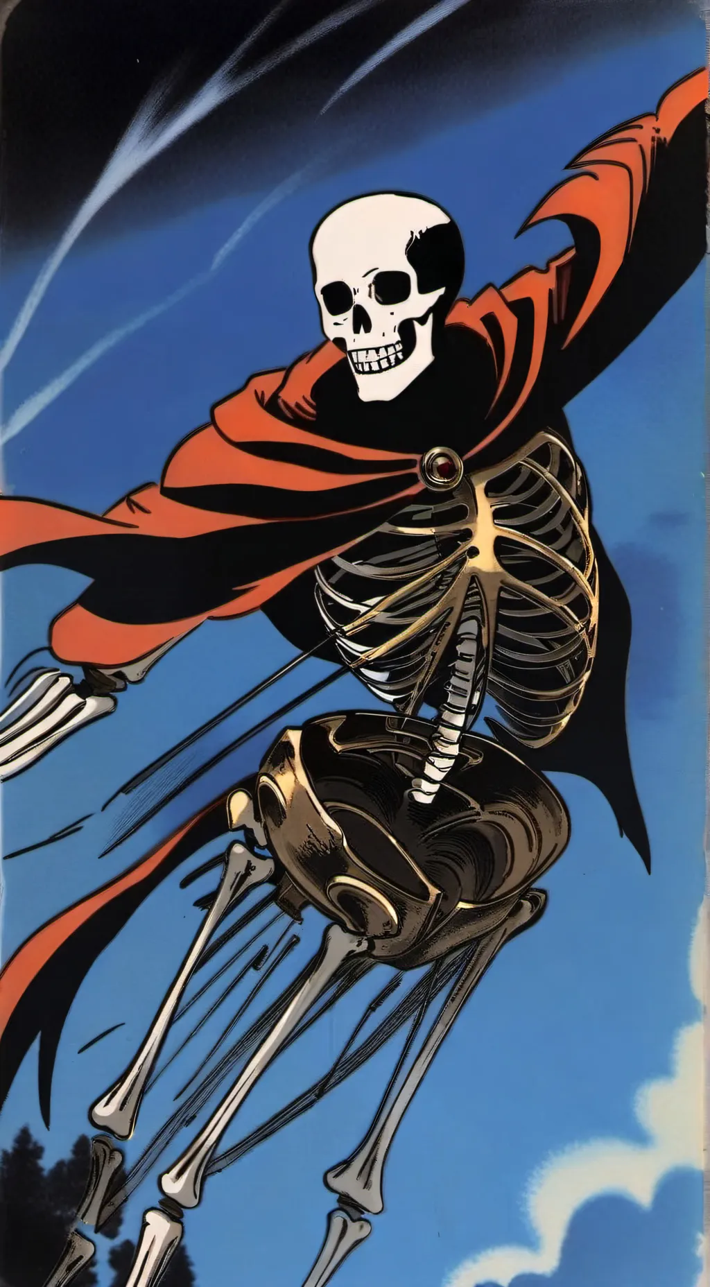 ai character: skeletons  background