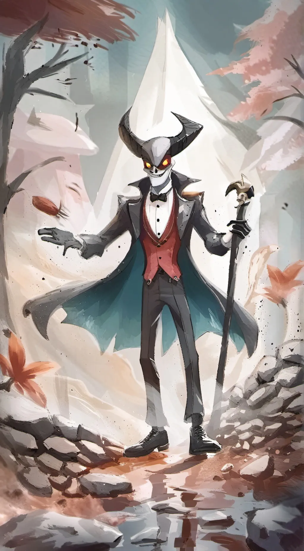 ai character: Hazbin hotel background