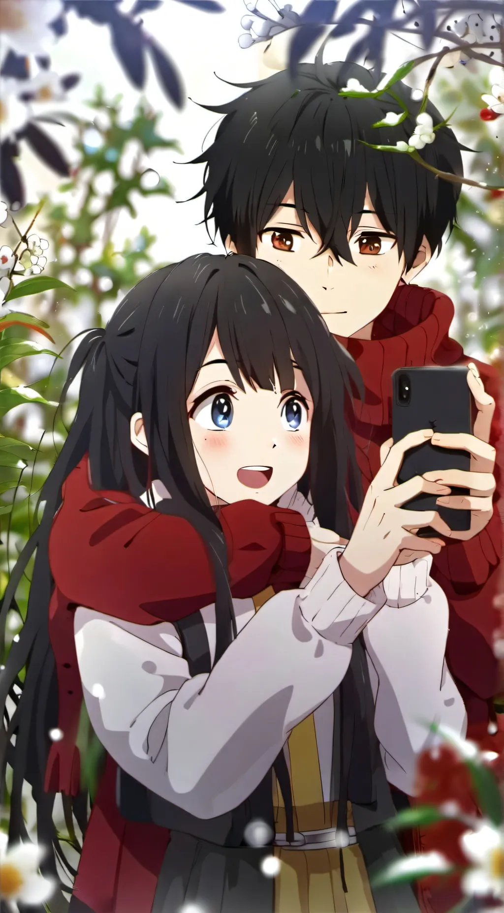 ai character: Ashlynn and Josh background