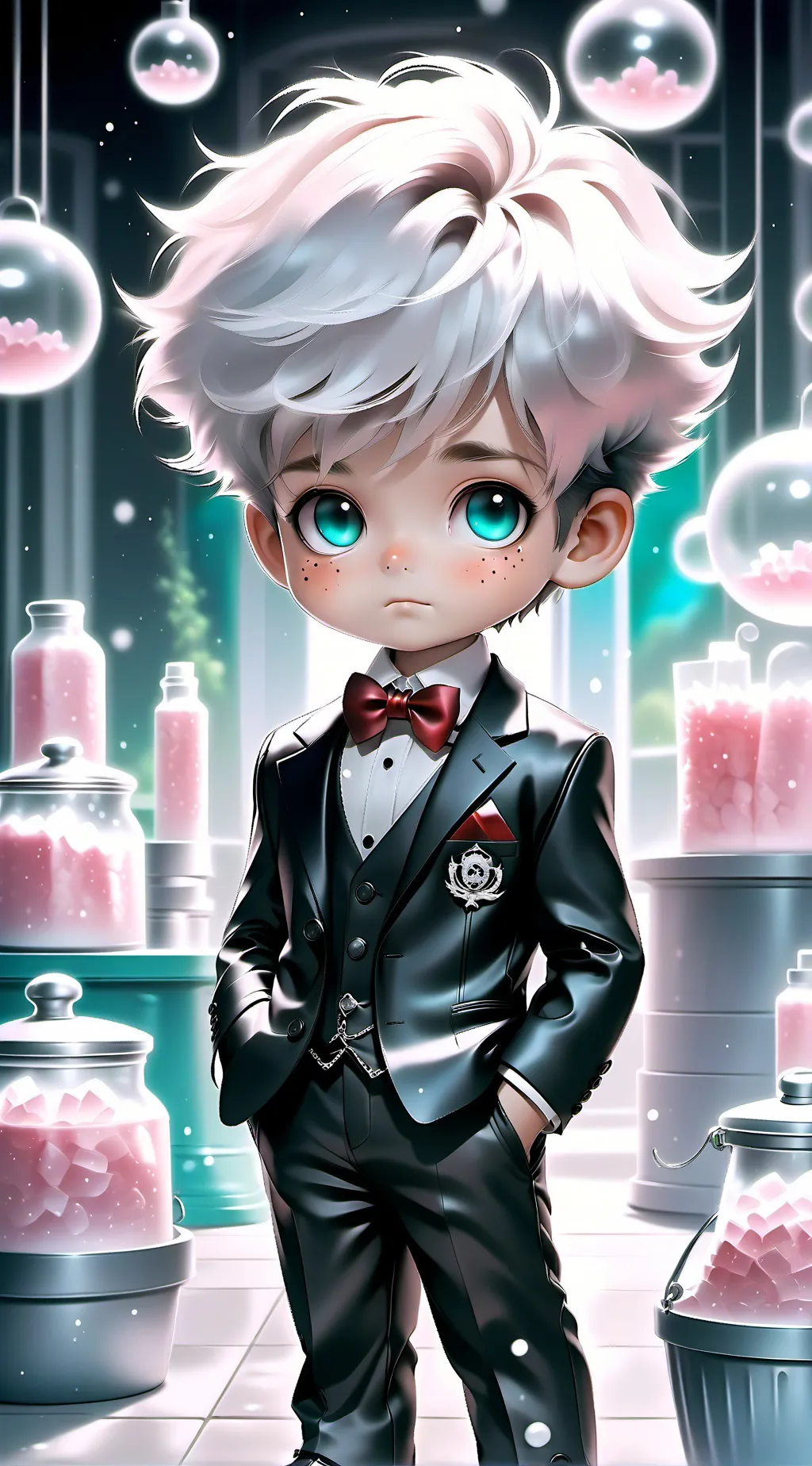 ai character: ✨☠️🔥BABY GOJO🔥☠️✨ background