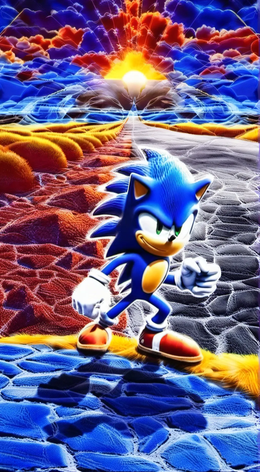 ai character: Sonic 3 background