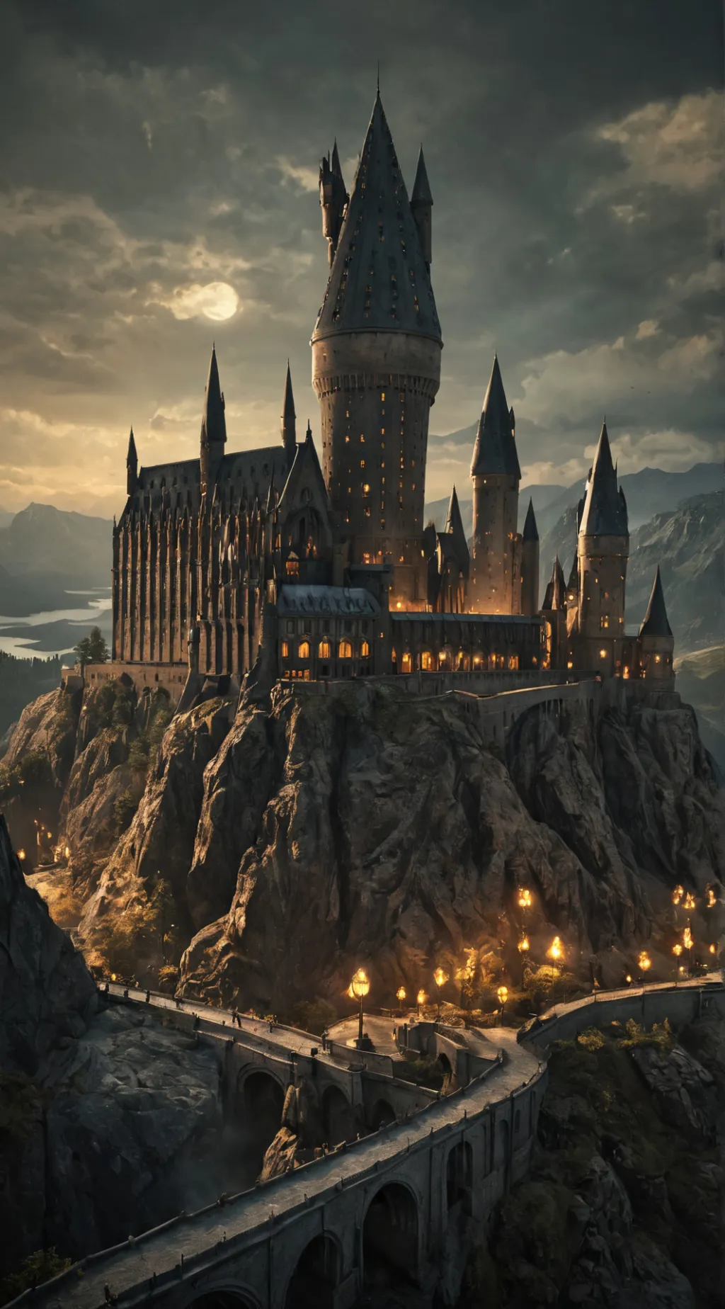 ai character: Hogwarts background