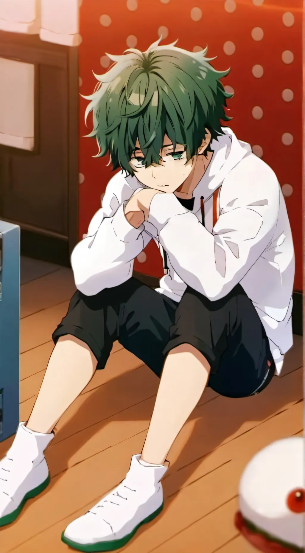 ai character: depressed deku background